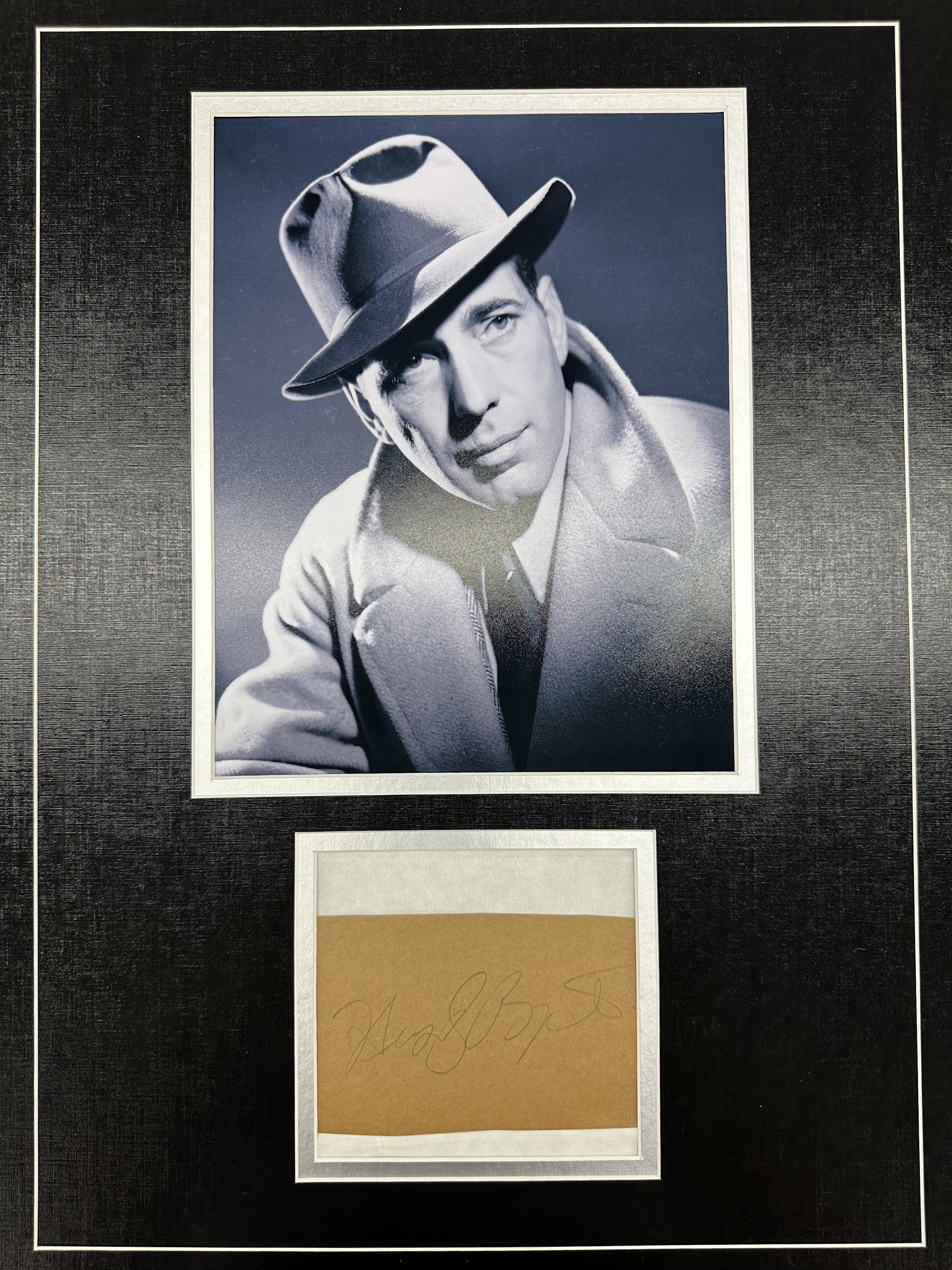 Humphrey Bogart Autographed Display (1 of 1)