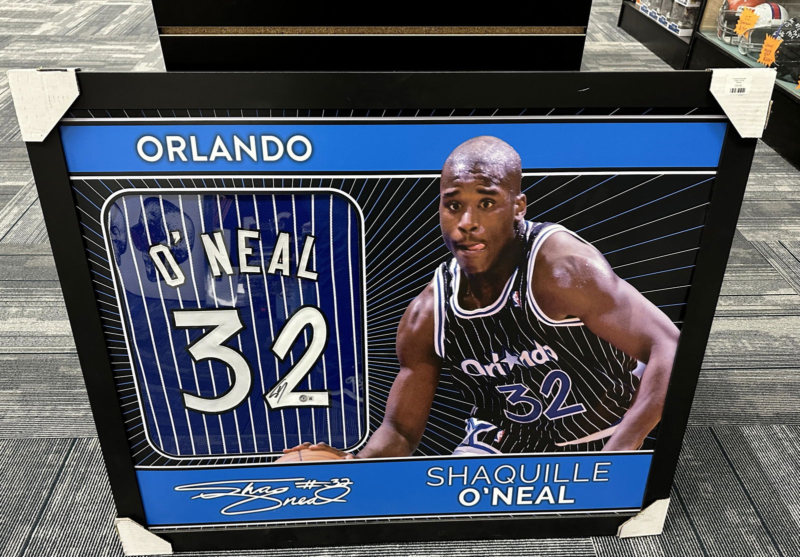 Shaq Autographed Jersey FRAMED (1 of 1)