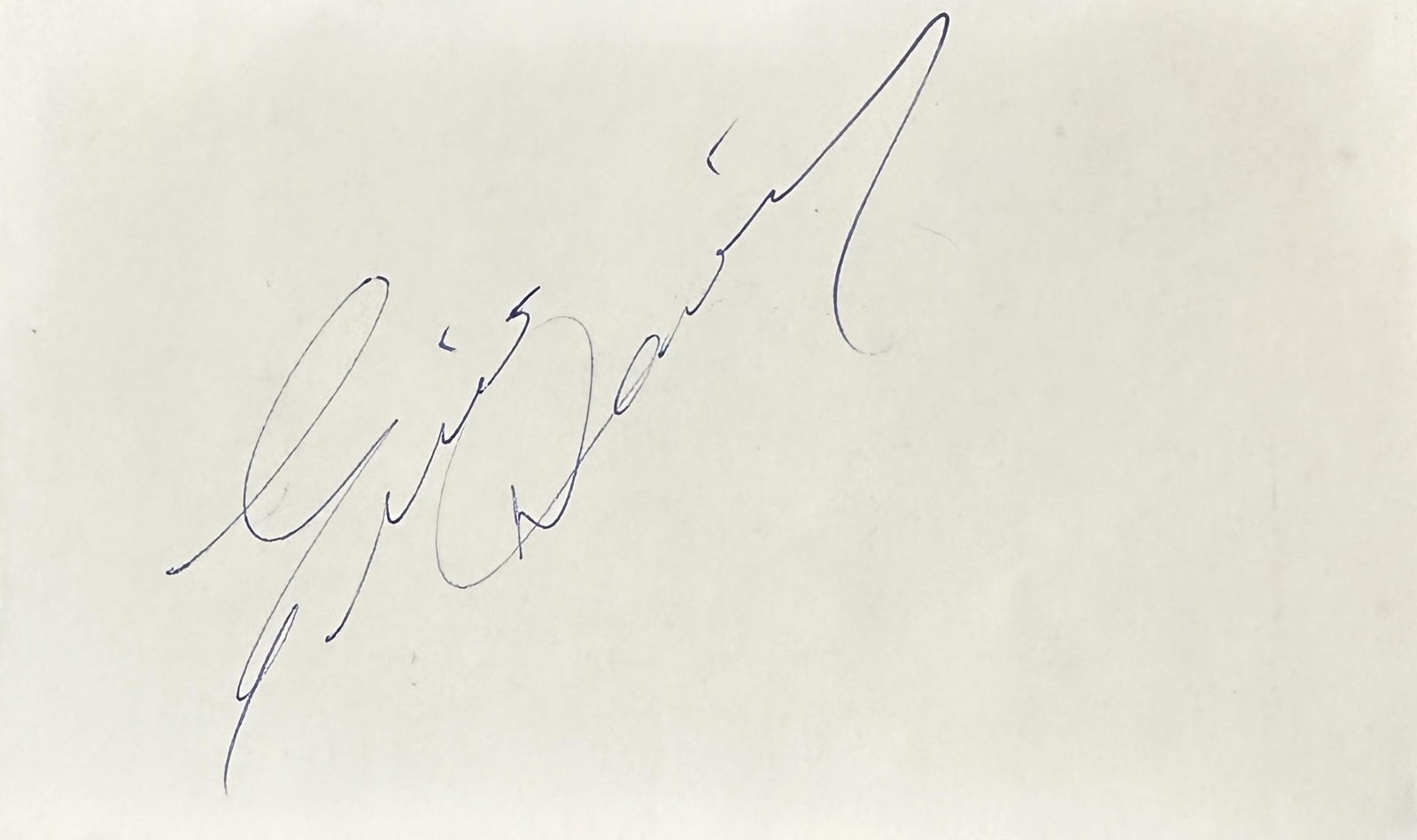 Ernie Davis Autographed Cut (1 of 1)