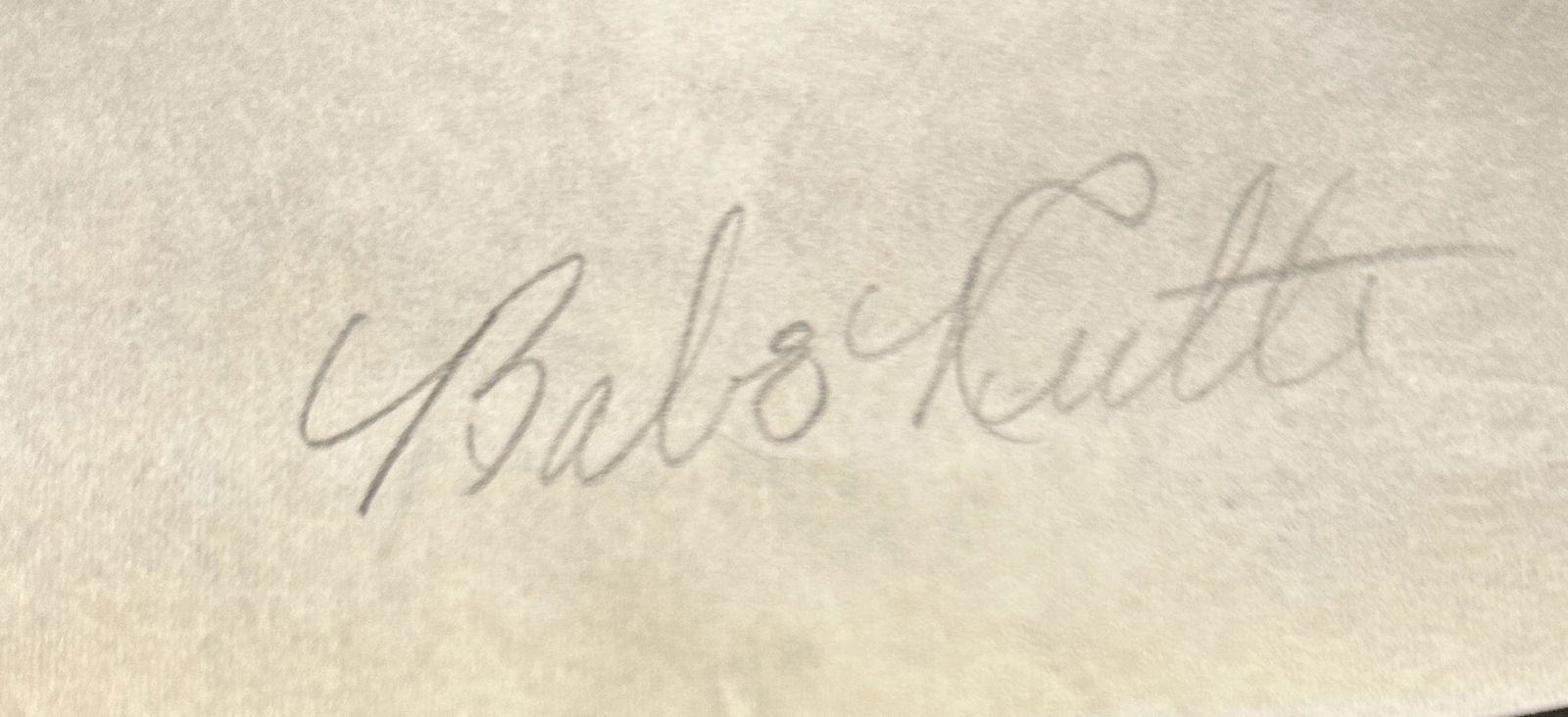 Babe Ruth Autographed Cut (1 of 1)