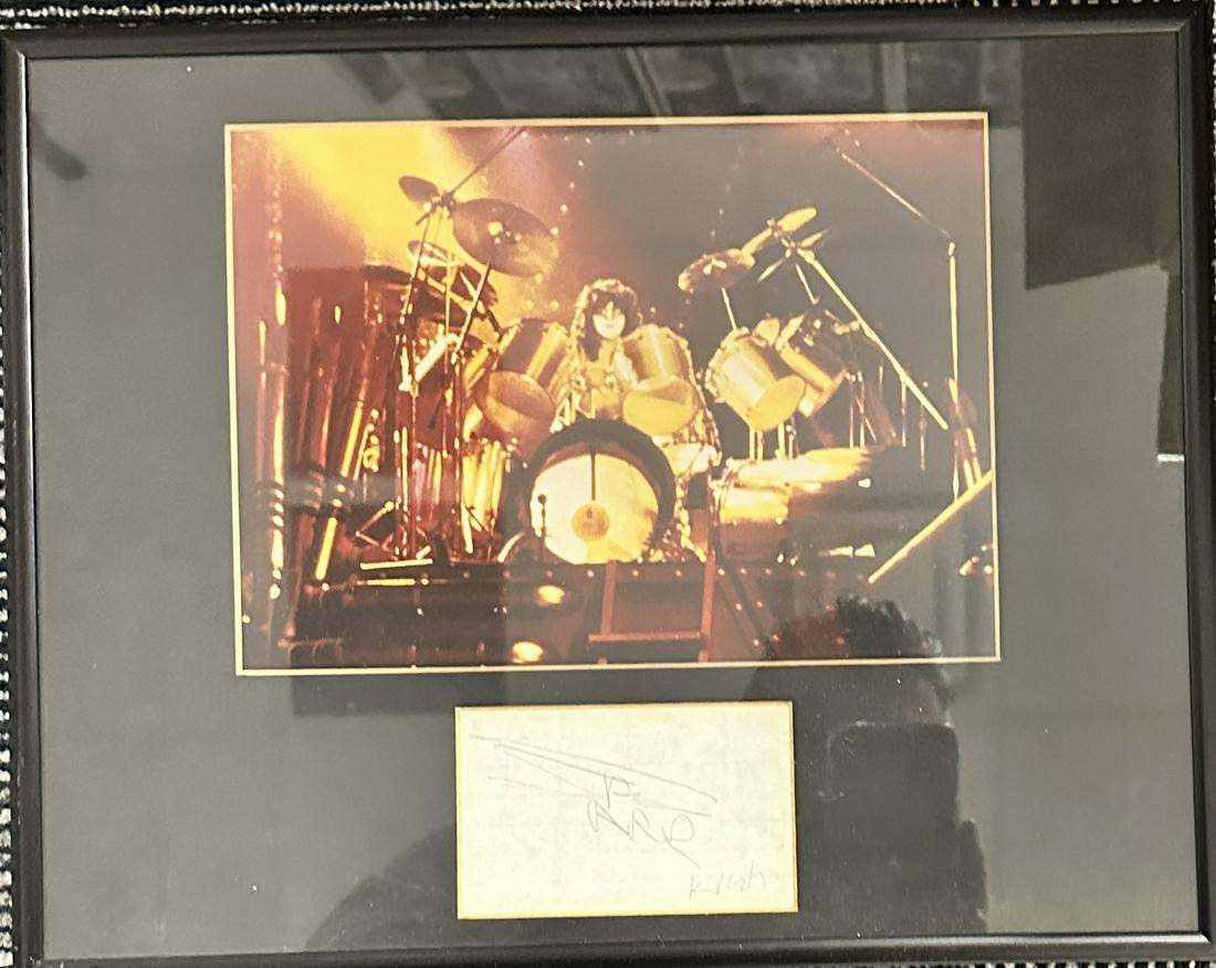 Eric Carr Autographed Kiss Display (1 of 1)