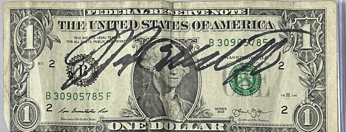 Warren Buffett Autographed $1 (1 of 1)