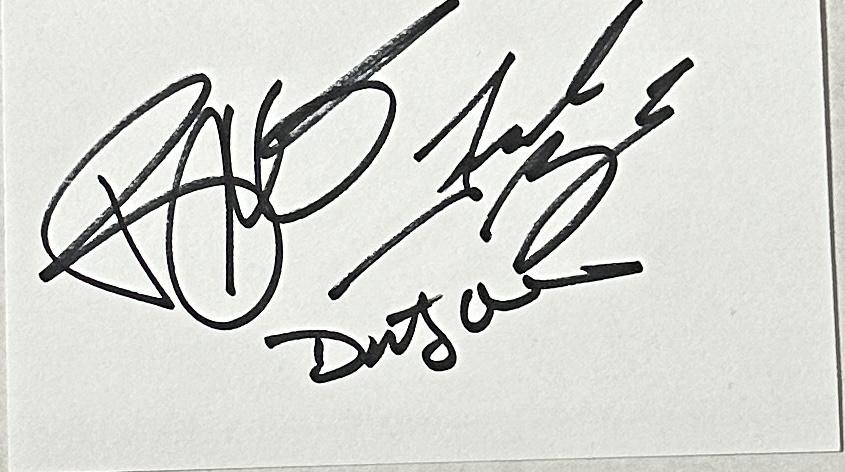 ZZ TOP Autographed Card All 3 (1 of 1)