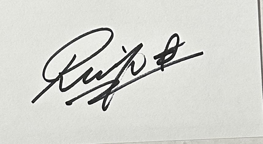 Ringo Starr Autographed Card (1 of 1)