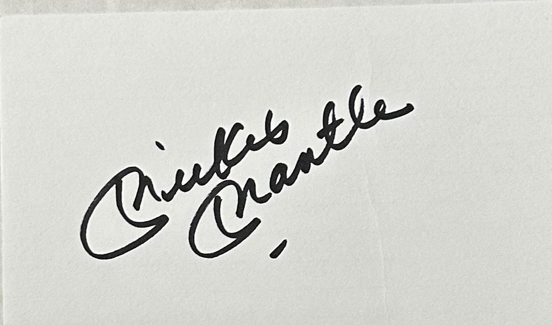 Mickey Mantle Autographed Card (1 of 1)