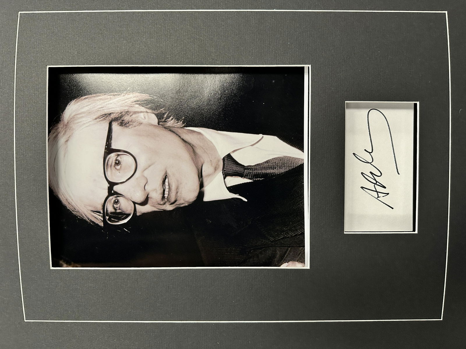 Andy Warhol Autographed Display (1 of 1)