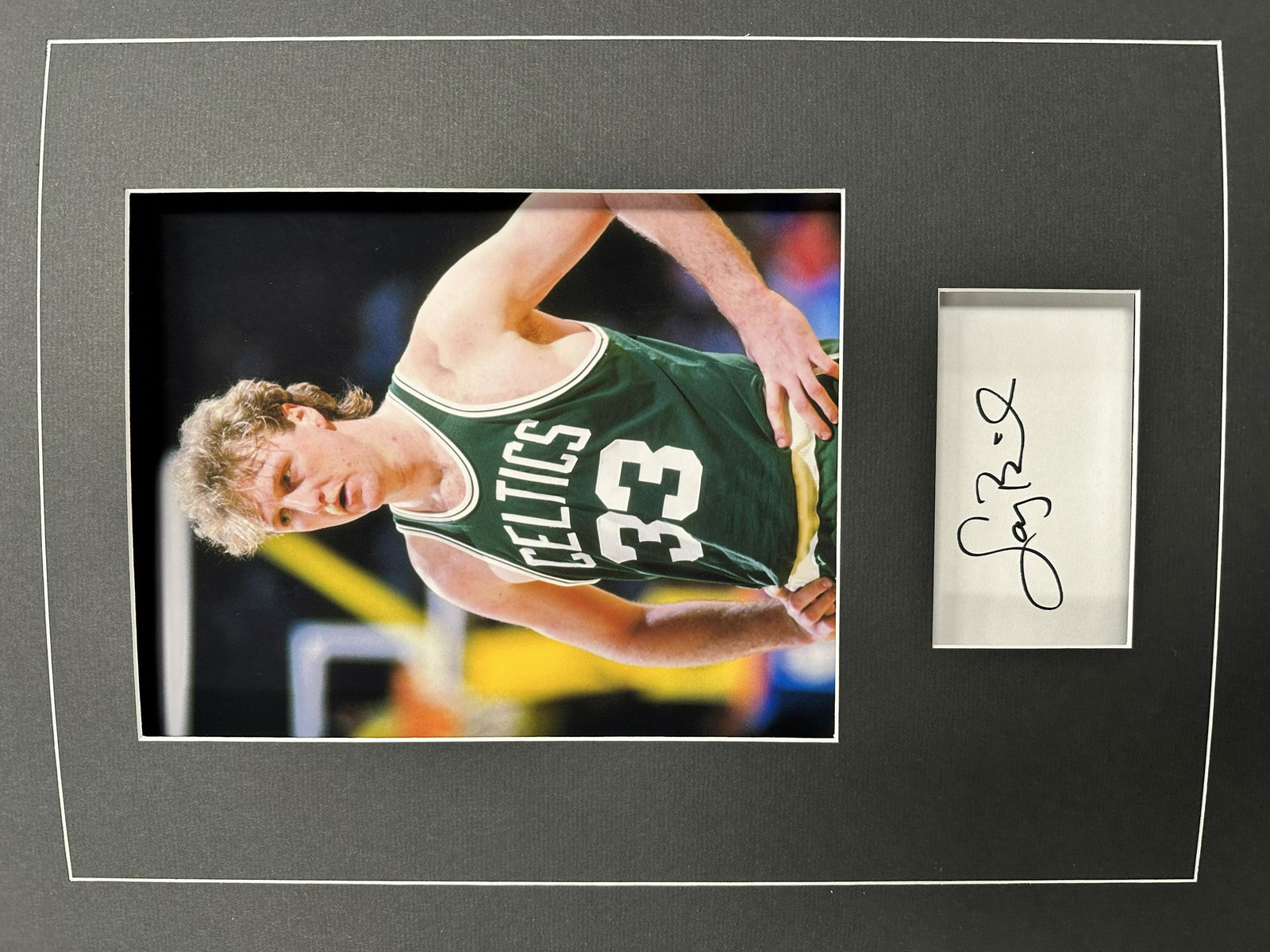 Larry Bird Autographed Display (1 of 1)