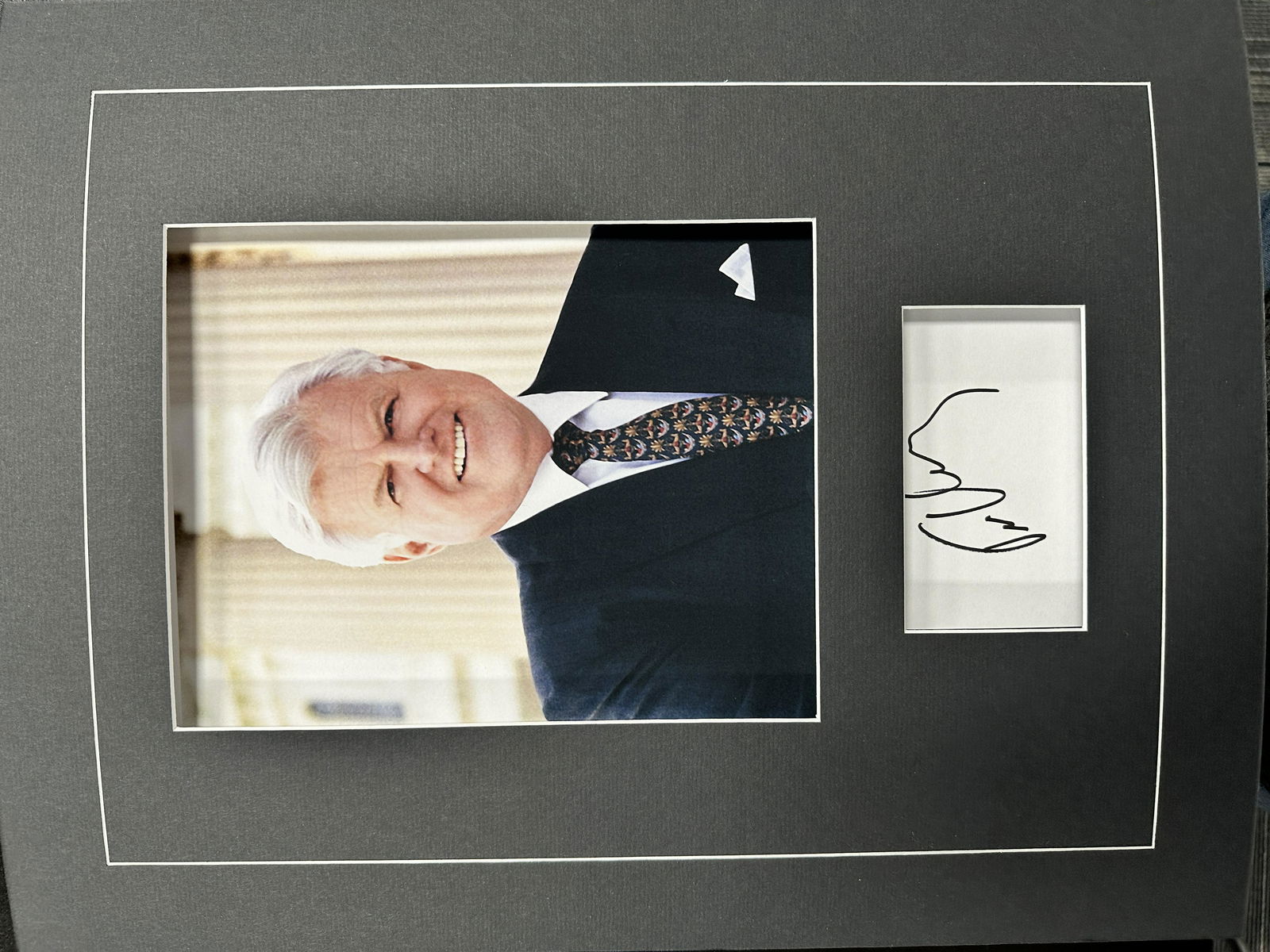 Ted Kennedy Autographed Display (1 of 1)