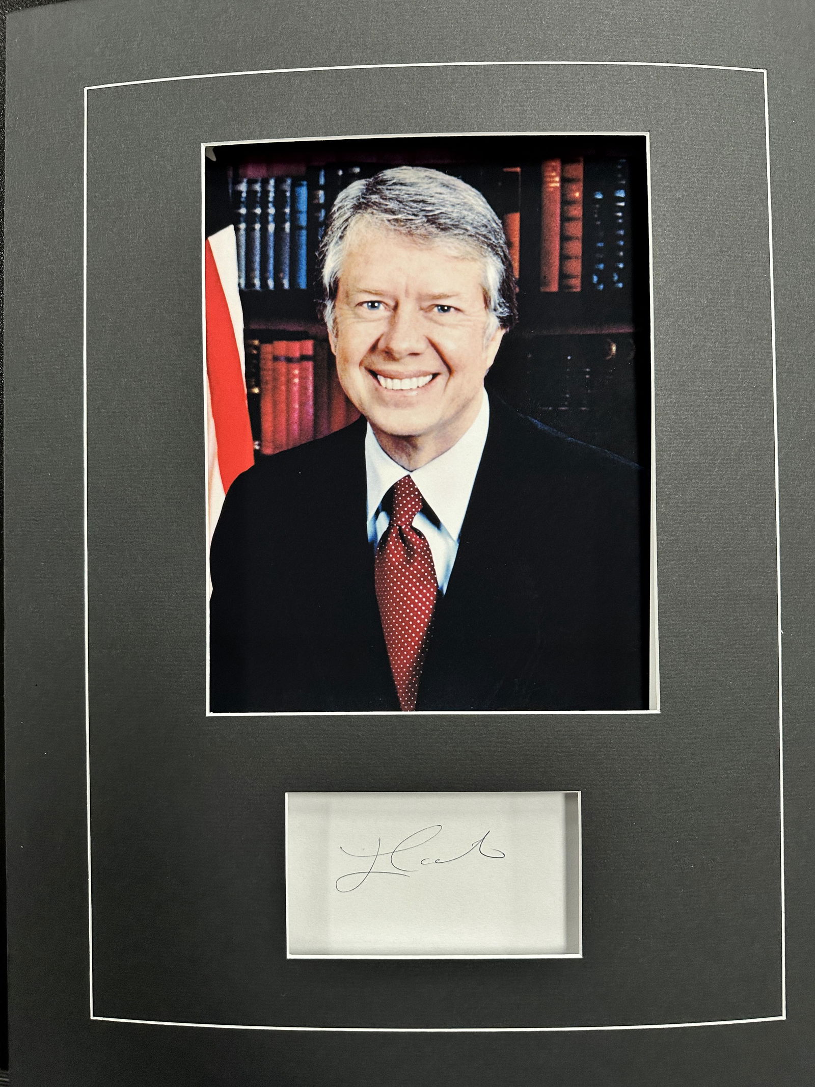Jimmy Carter Autographed Display (1 of 1)