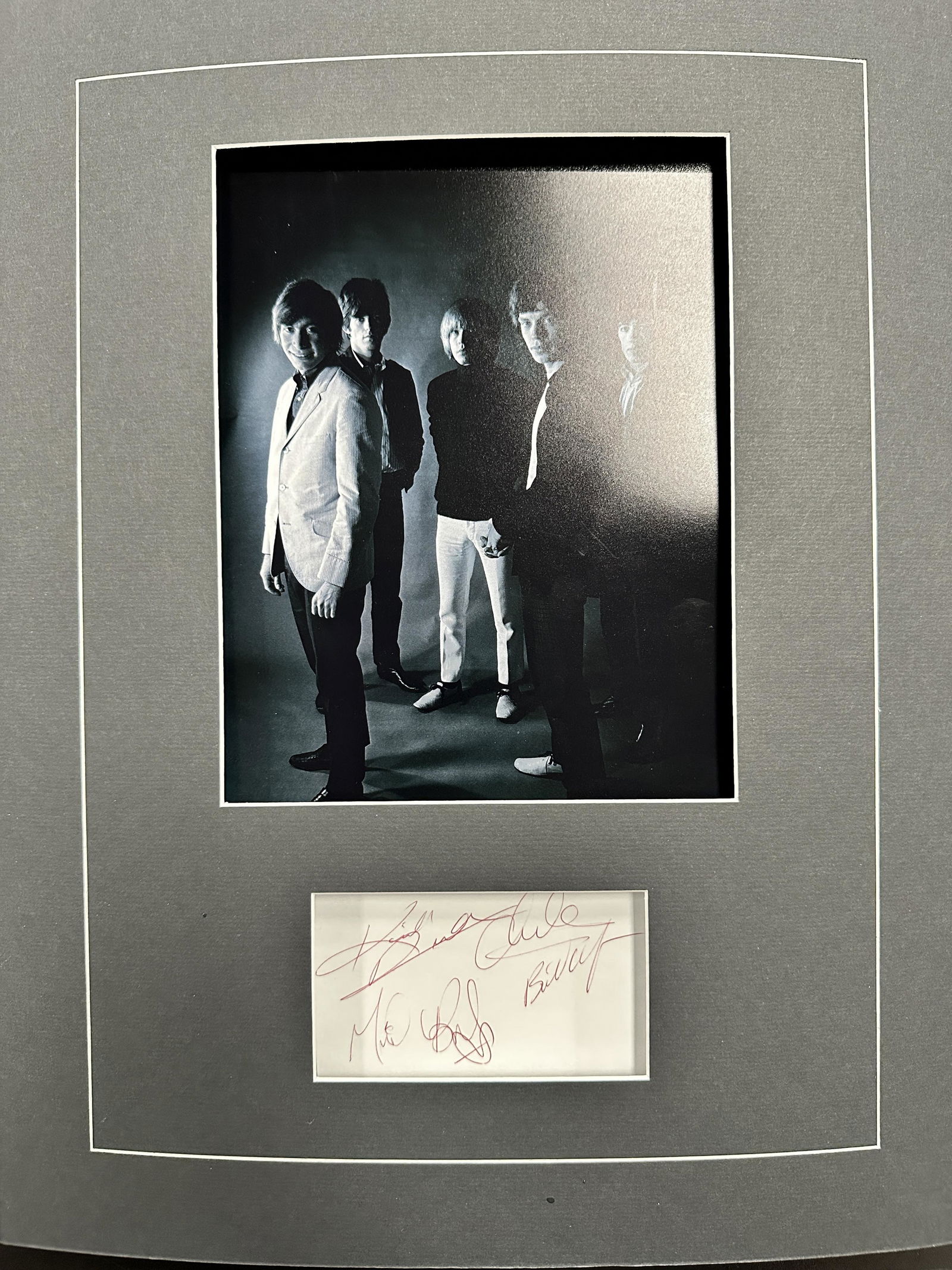 The Rolling Stones Autographed Display JONES ERA (1 of 1)