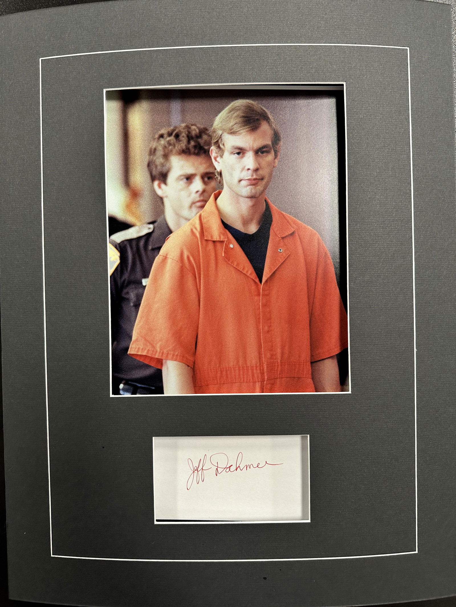 Jeffrey Dahmer Autographed Display (1 of 1)