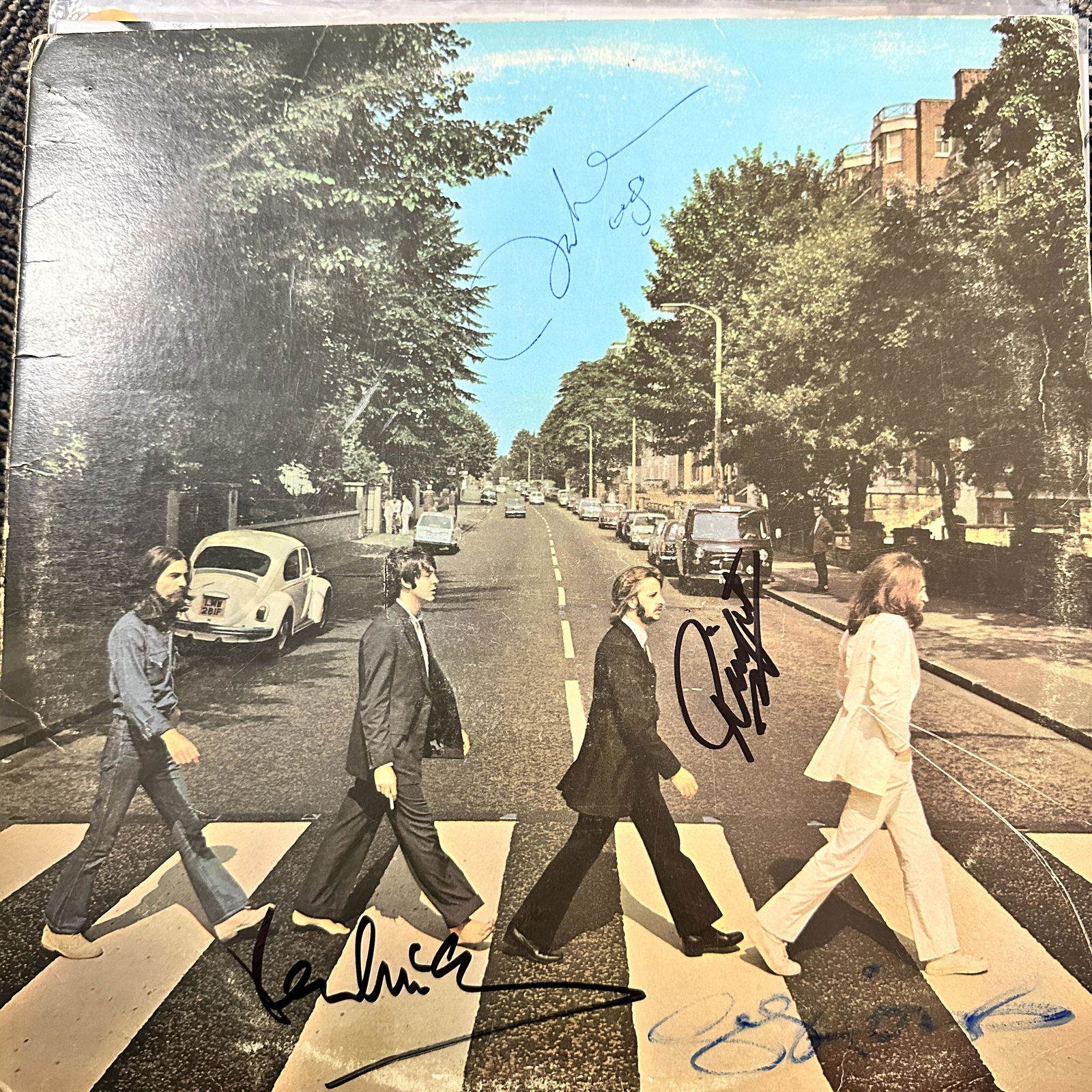 The Beatles Autographed ALBUM! ALL 4: Displays are not framed, and can be framed for a cost. Framed items will state they are framed in the name of the item. All signed items come with a COA. Ask any and all questions BEFORE bidding. Sign