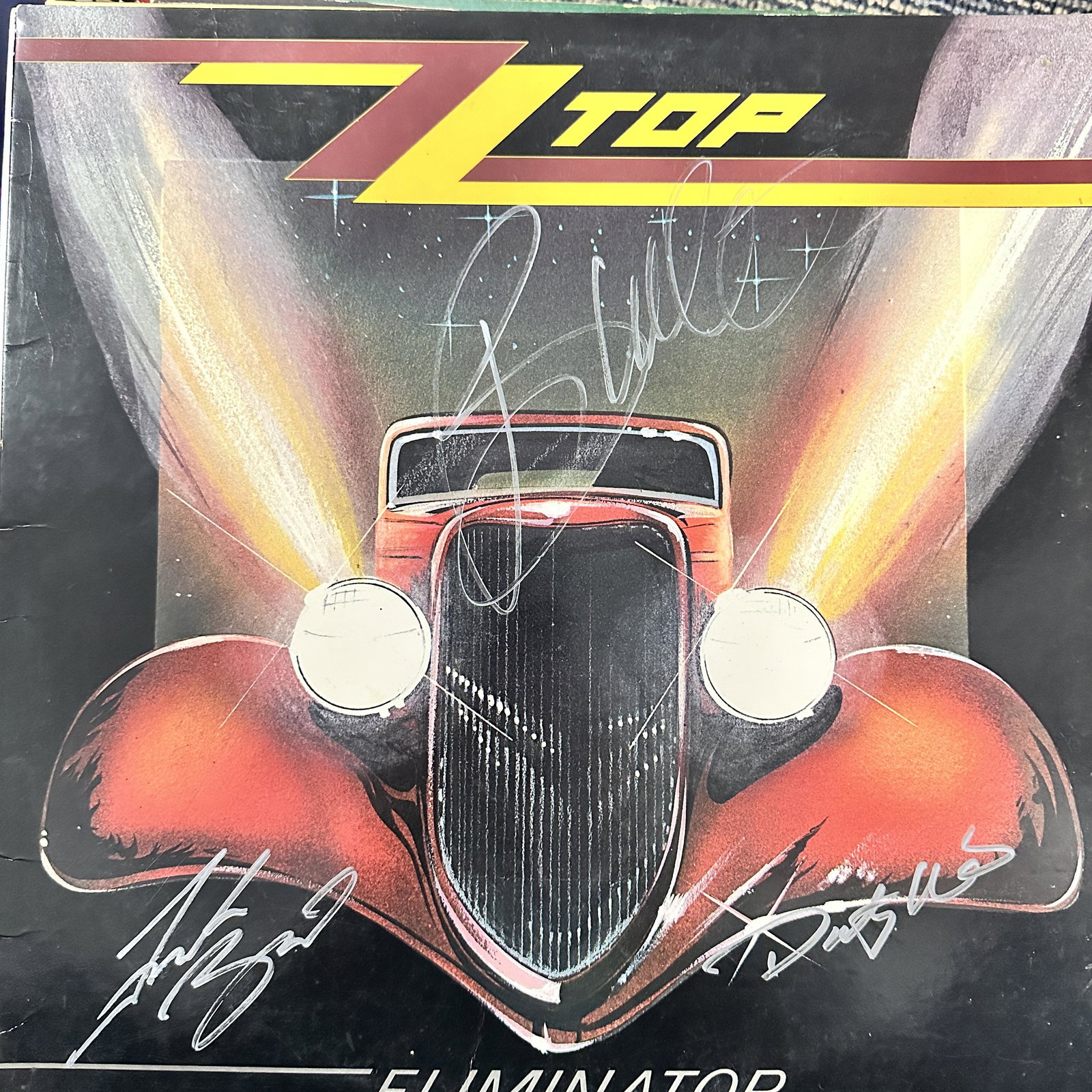 ZZ TOP Autographed Album All 3 (1 of 1)