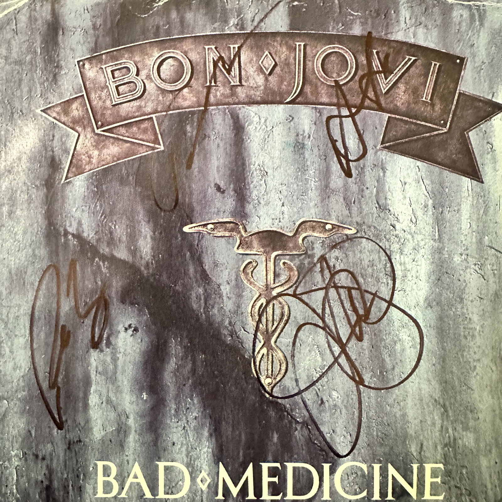 Bon Jovi Autographed Album: Displays are not framed, and can be framed for a cost. Framed items will state they are framed in the name of the item. All signed items come with a COA. Ask any and all questions BEFORE bidding. Sign