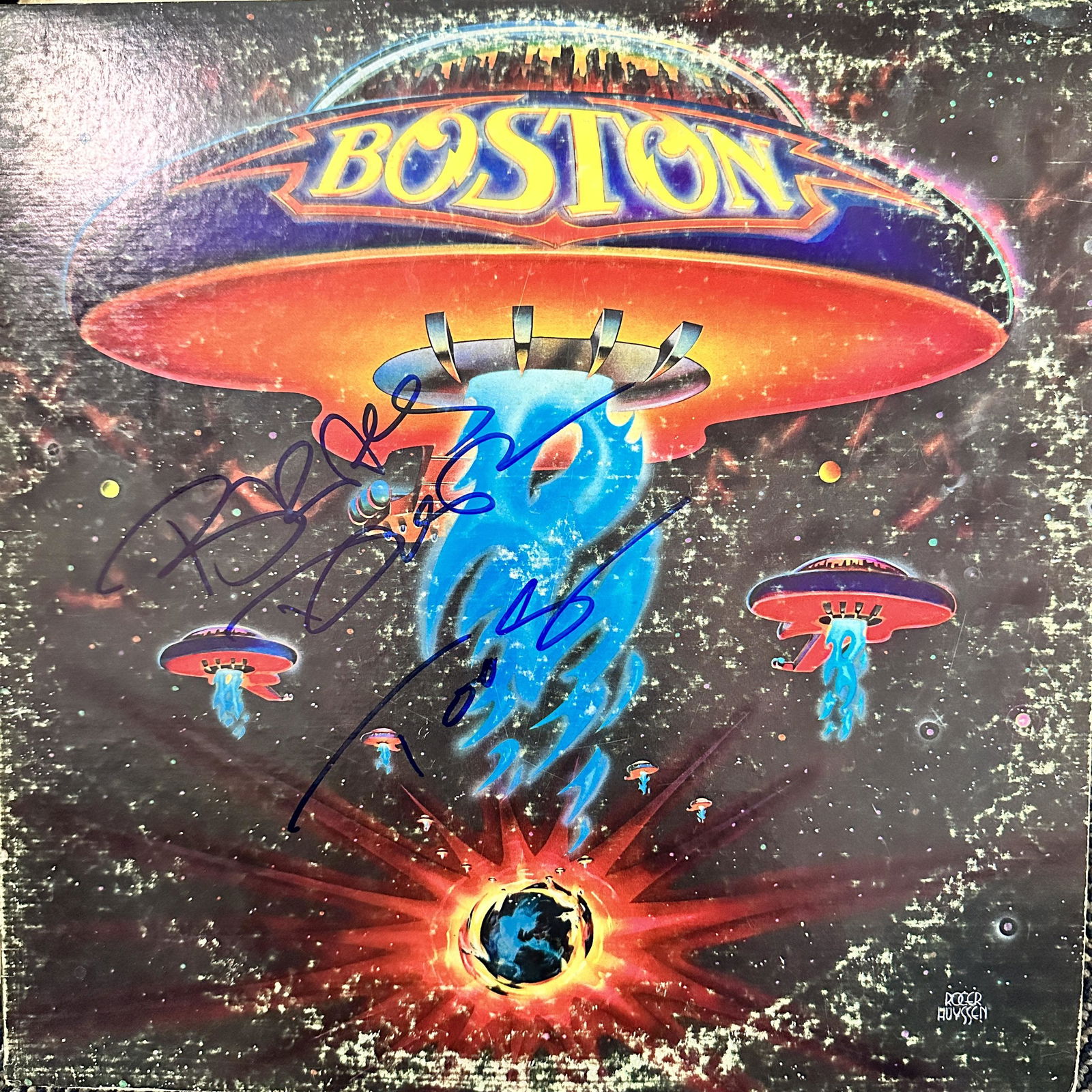 Tom Scholz Brad Delp Autographed Album (1 of 1)