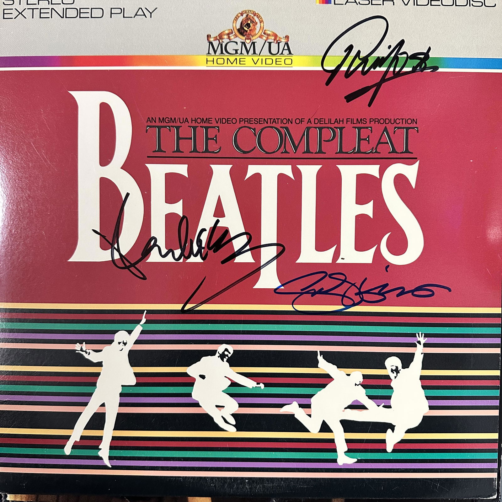 The Beatles Autographed Lasedisc PAUL GEORGE RINGO (1 of 1)