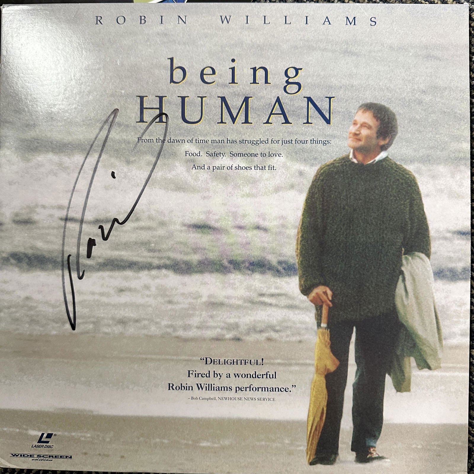 Robin Williams AUTOGRAPHED Laserdisc (1 of 1)