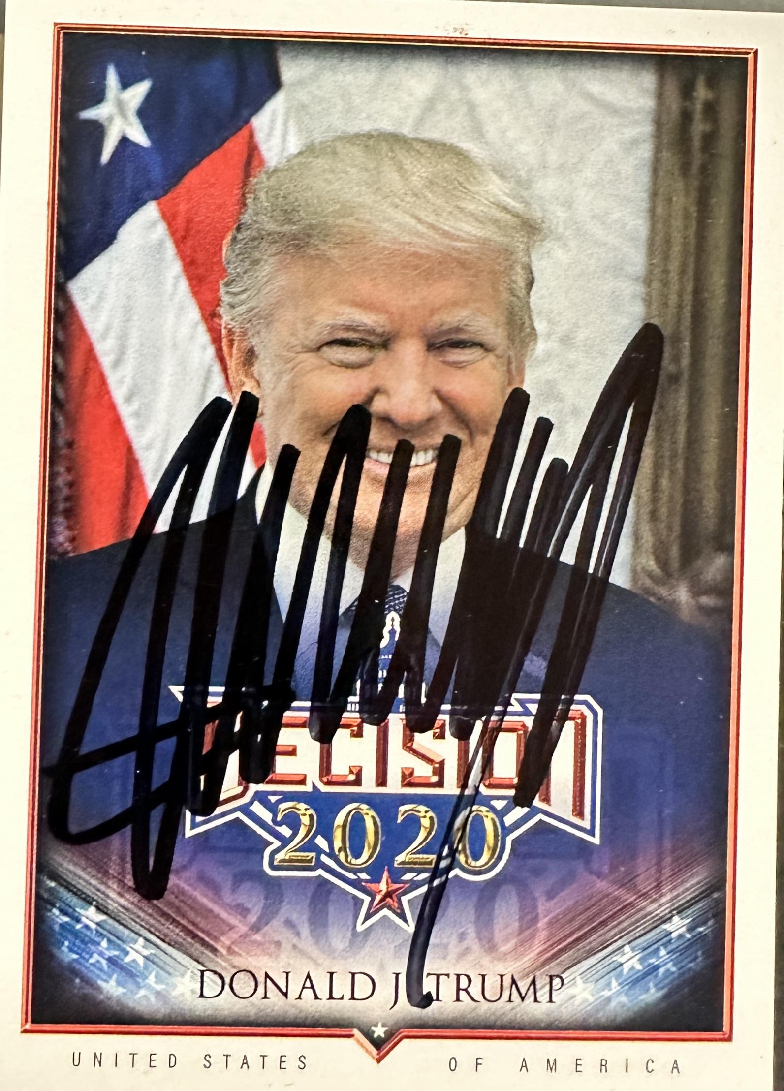 Donald Trump Autographed Card: Displays are not framed, and can be framed for a cost. Framed items will state they are framed in the name of the item. All signed items come with a COA. Ask any and all questions BEFORE bidding. Sign