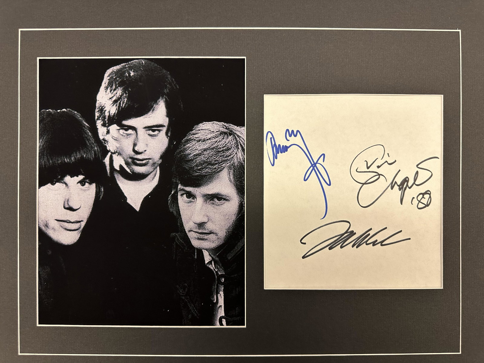 PAGE CLAPTON BECK Autographed Display (1 of 1)