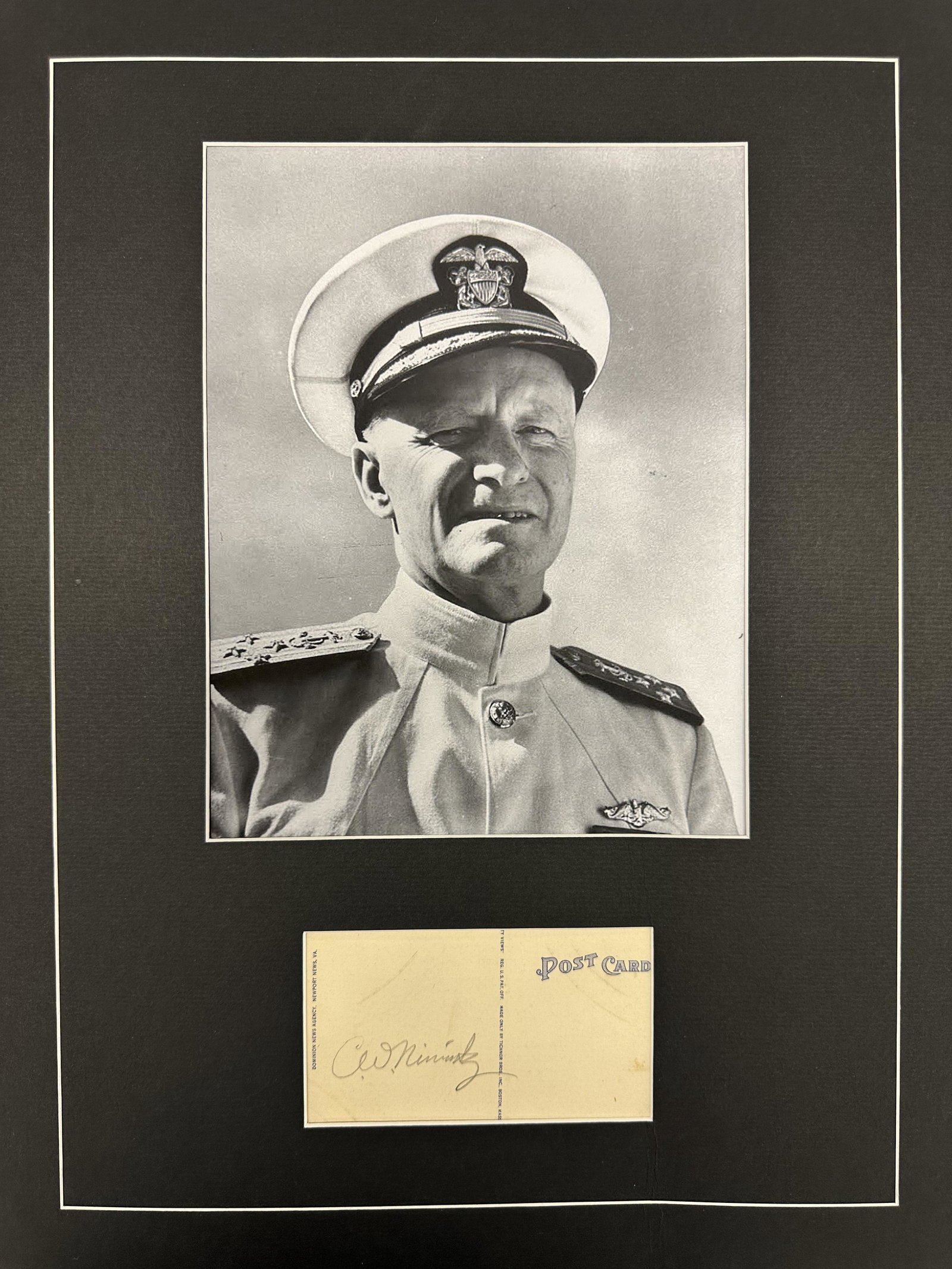 Admiral Nimitz Autographed Display (1 of 1)