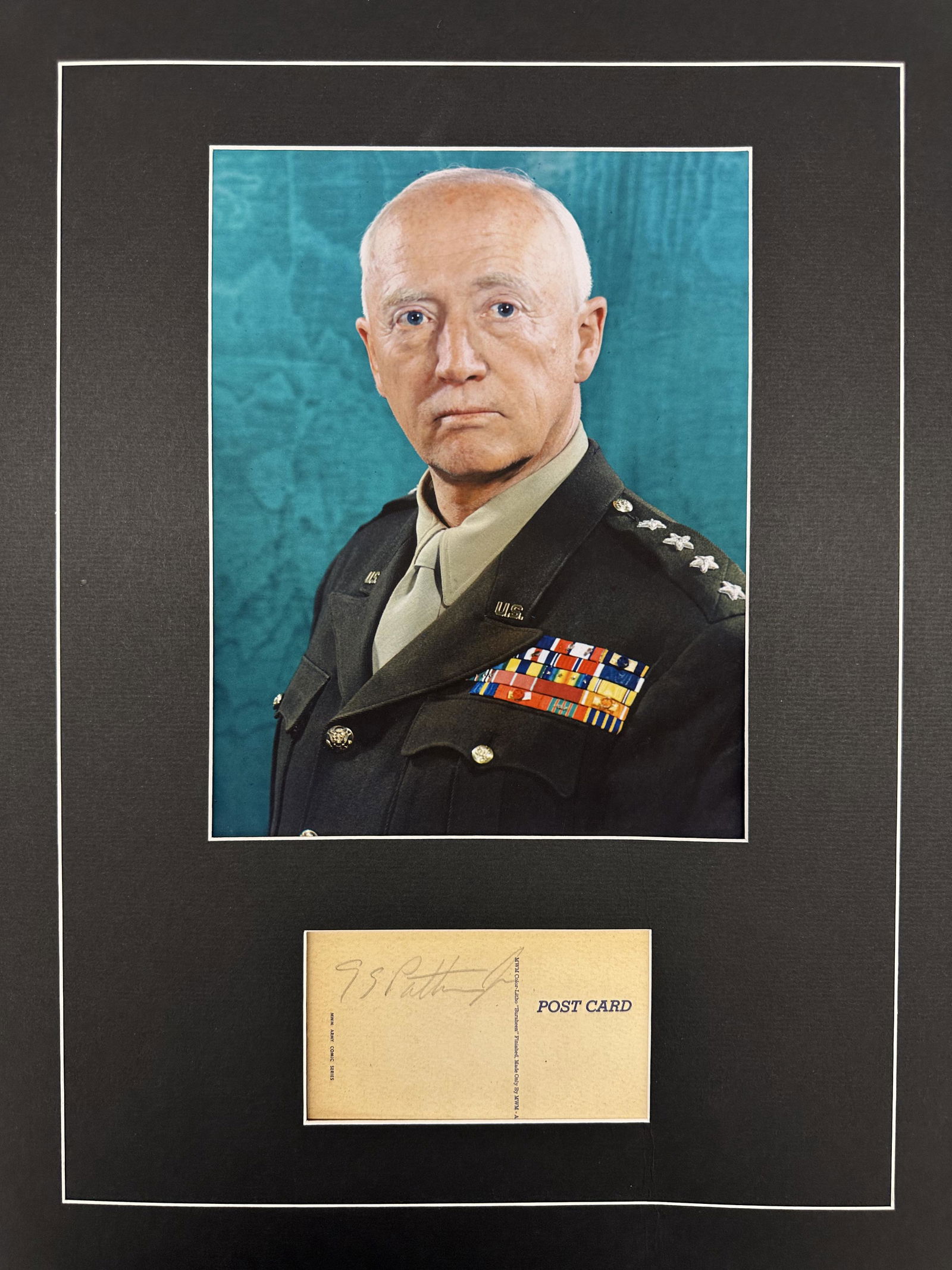 General Patton AUTOGRAPHED Display (1 of 1)