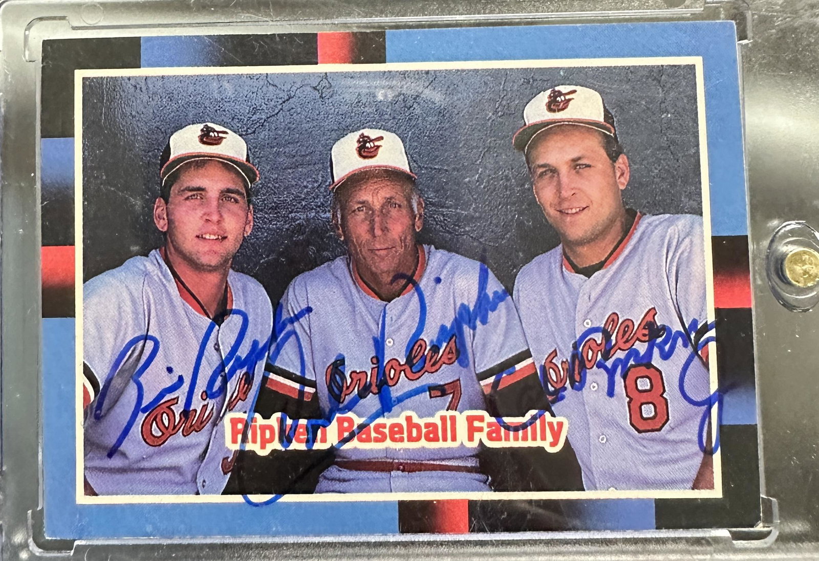 Cal JR Sr Billy Ripken Autographed Card (1 of 1)