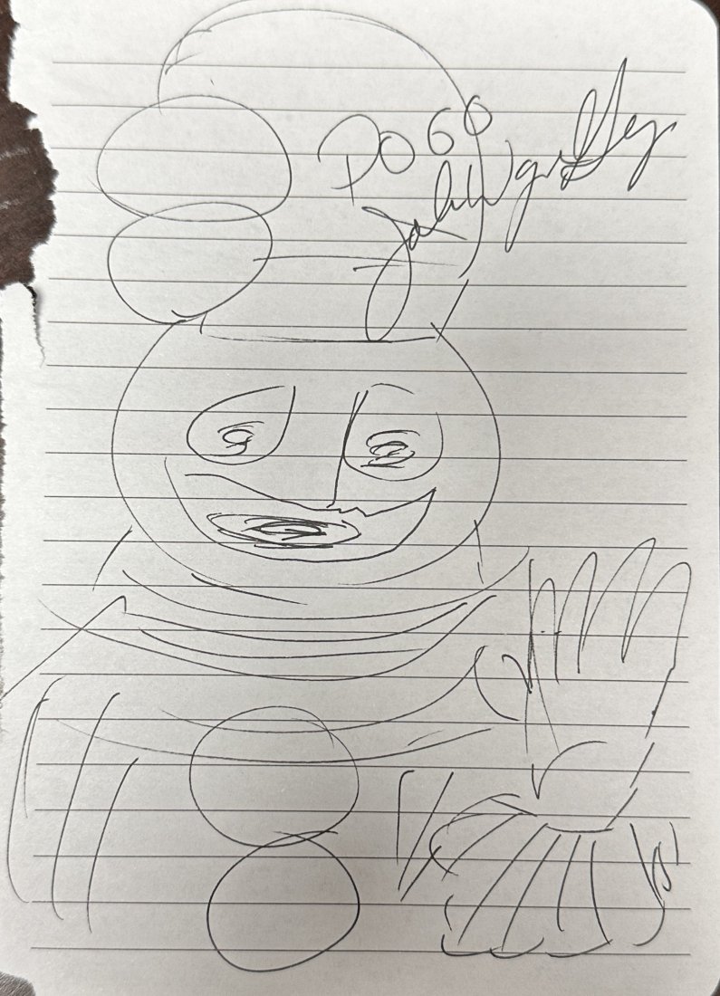 John Wayne Gacy Autographed Pogo Sketch (1 of 1)