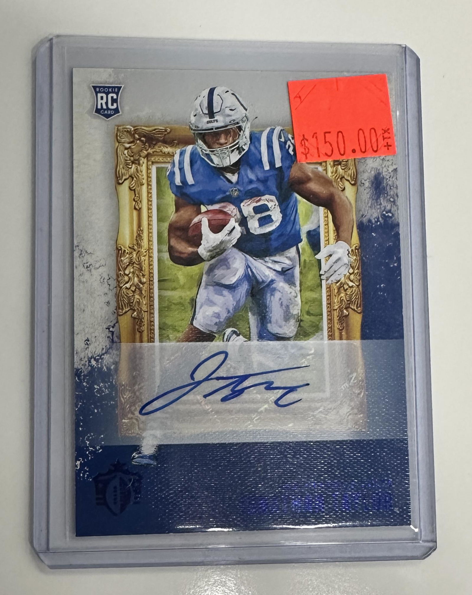 Jonthan Taylor Autographed Card (1 of 1)