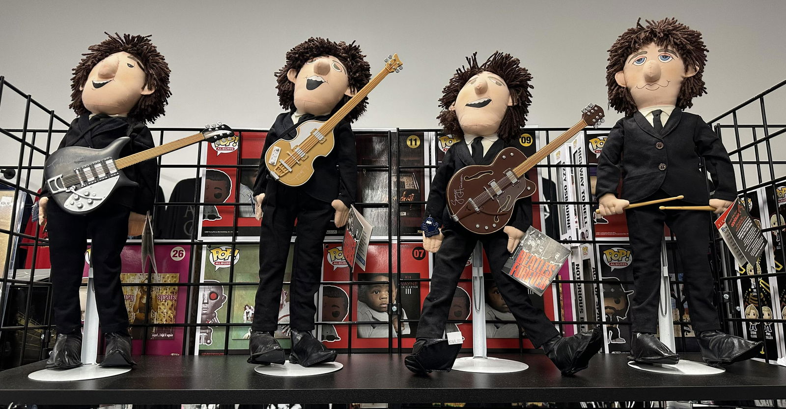 Applause Beatles Figures With Instruments And Stands (1 of 1)