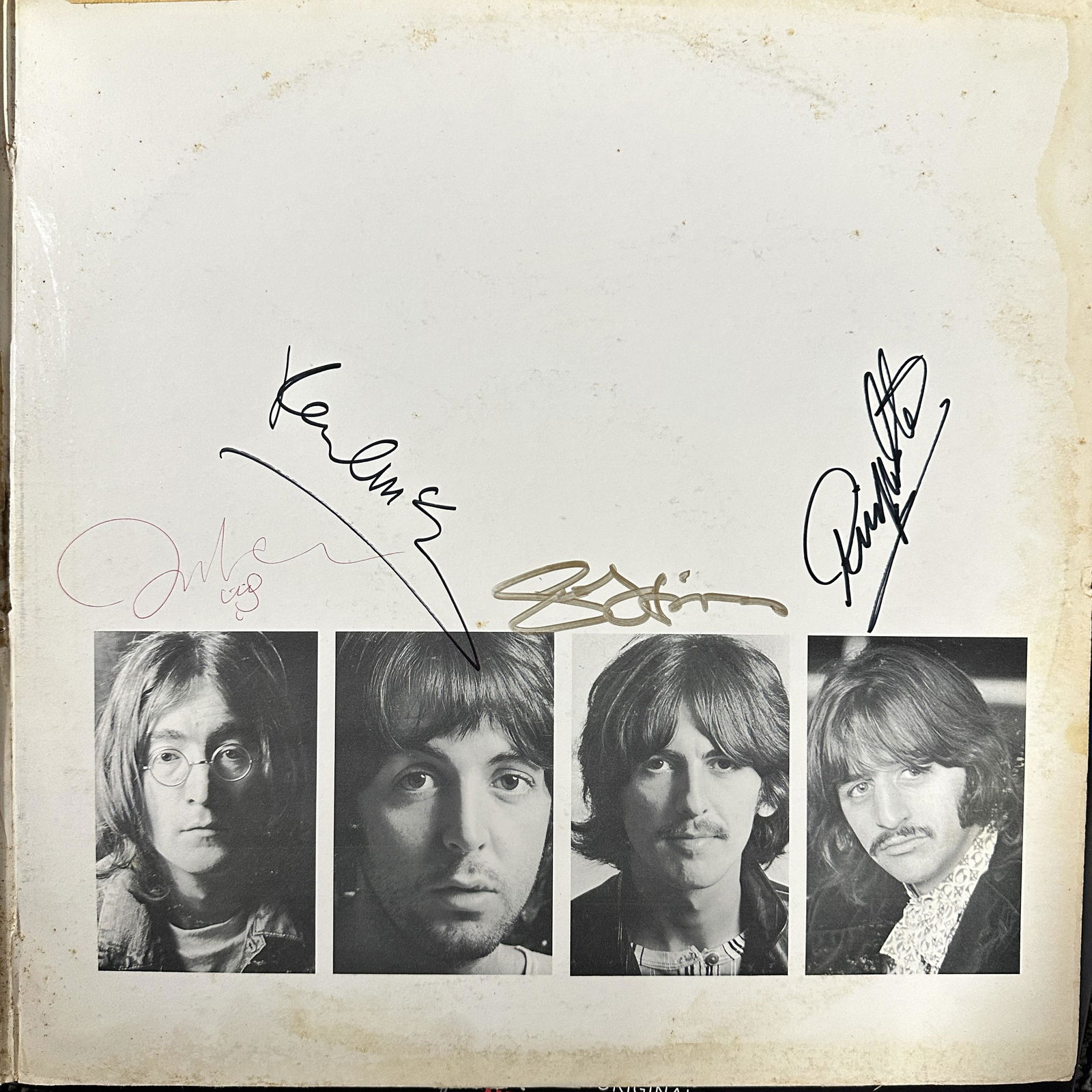 The Beatles Autographed White Album All 4 (1 of 1)