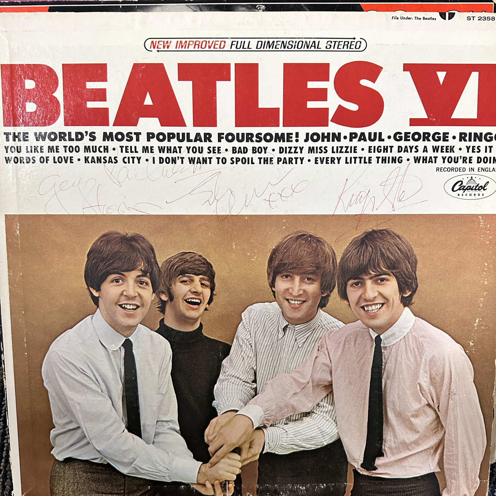 The Beatles AUTOGRAPHED Album All 4: We try to describe and detail every lot as accurate as possible. Ask any and all questions before bidding not after. You can email us support@iczauctions.com Phone 410-588-9164 or via text 410-588-916