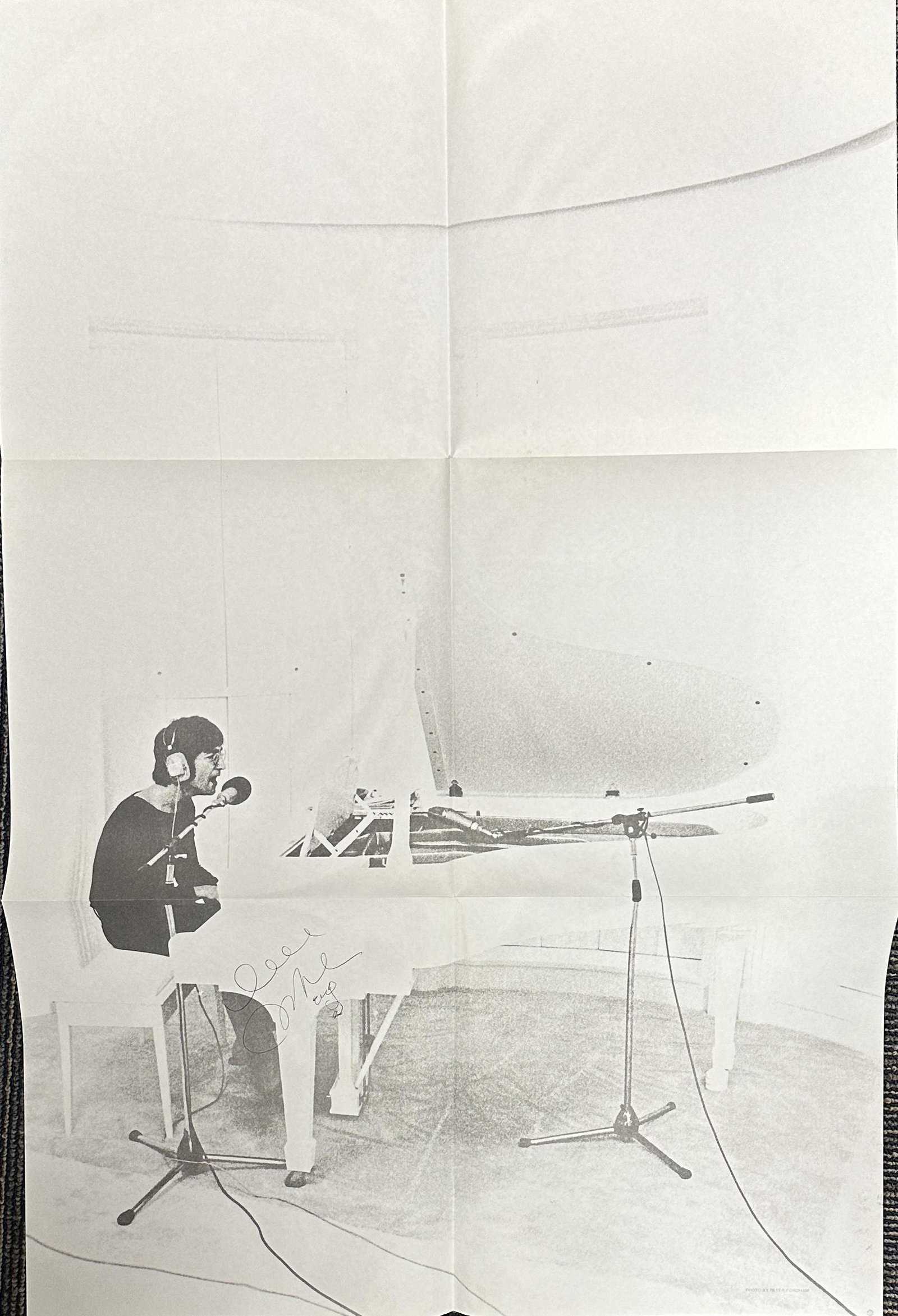 RARE John Lennon Autographed Poster IMAGINE (1 of 1)