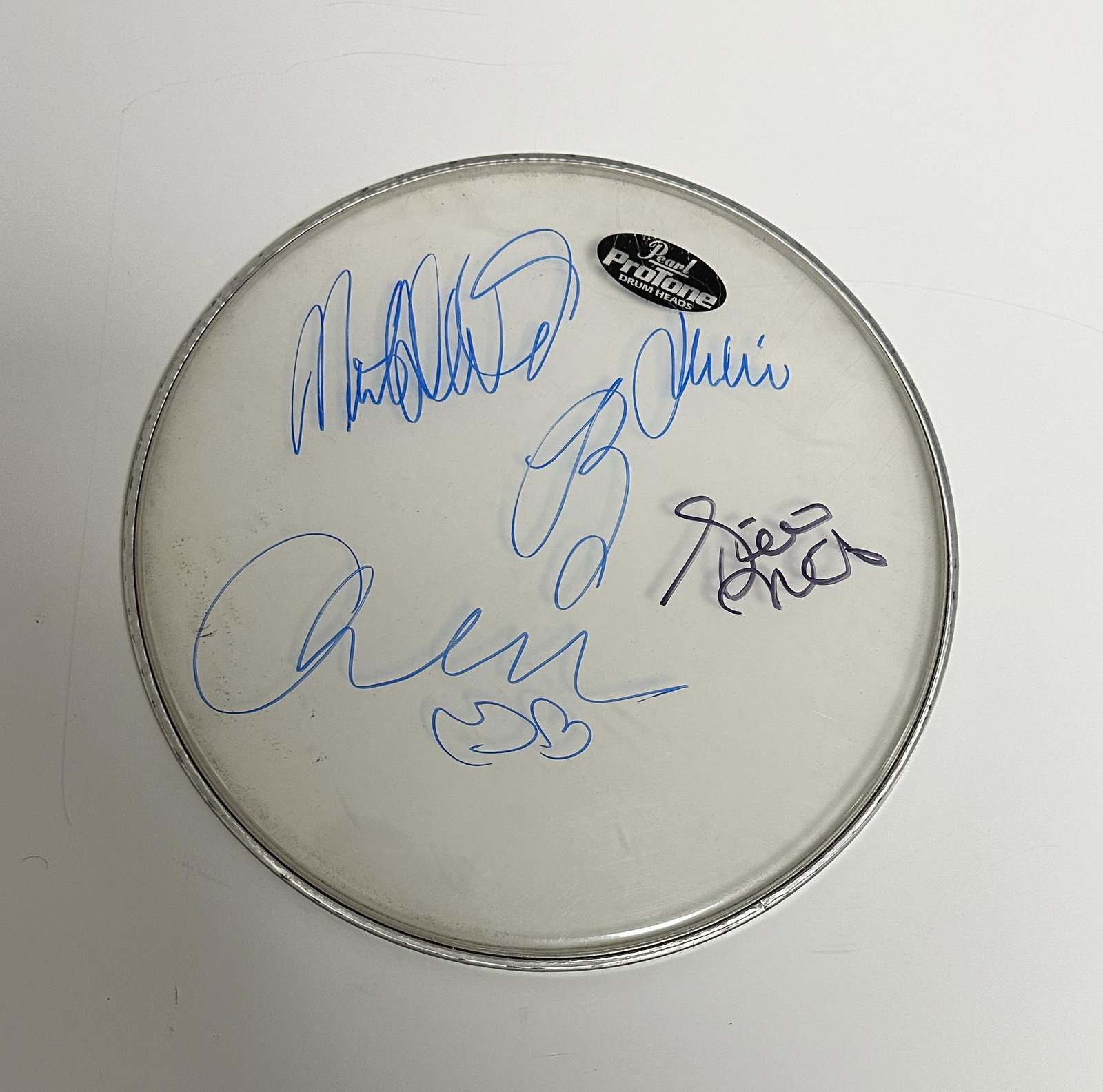 Fleetwood Mac Autographed Drumhead All 5 (1 of 1)