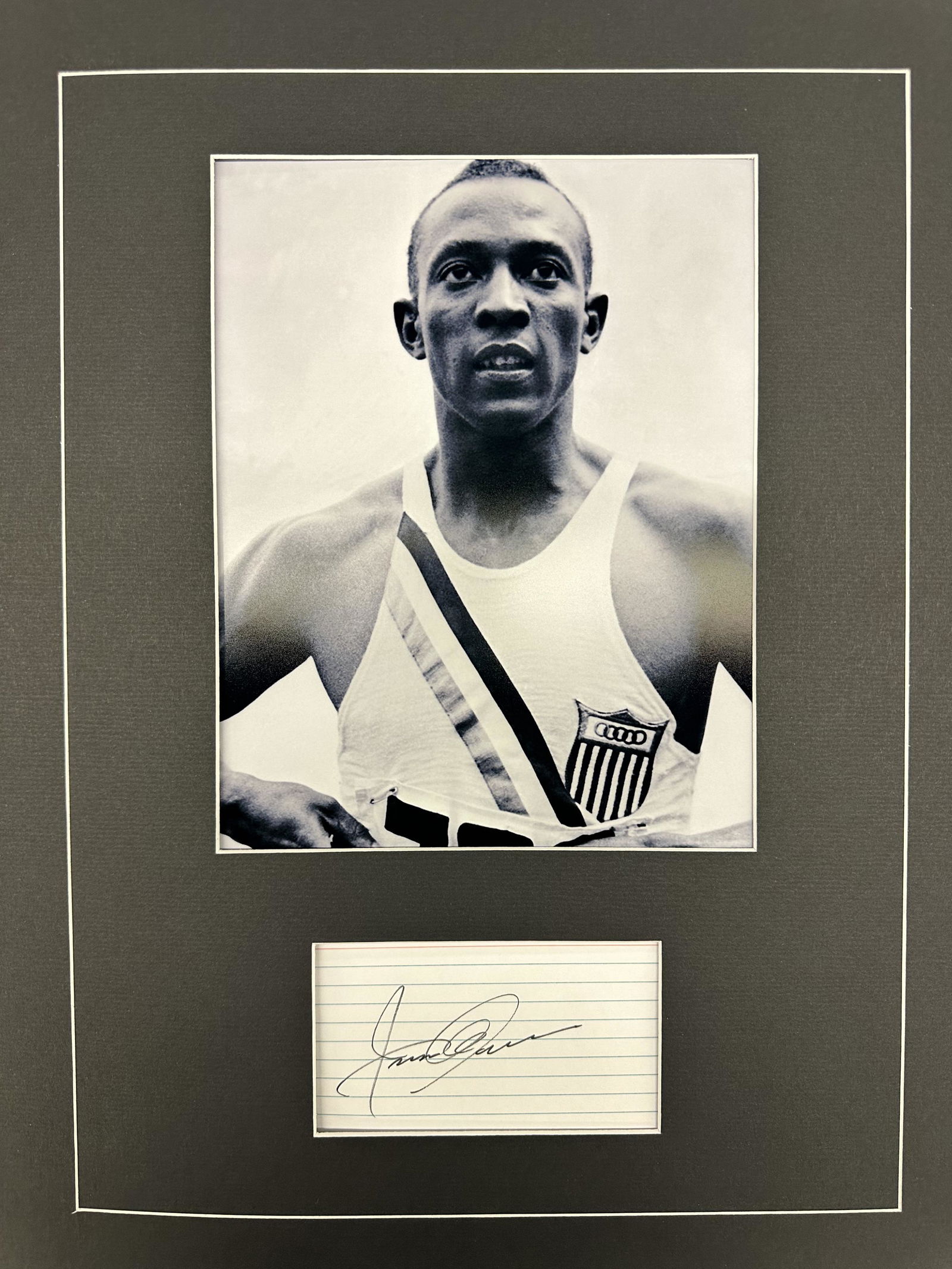 Jesse Owens Autographed Display (1 of 1)