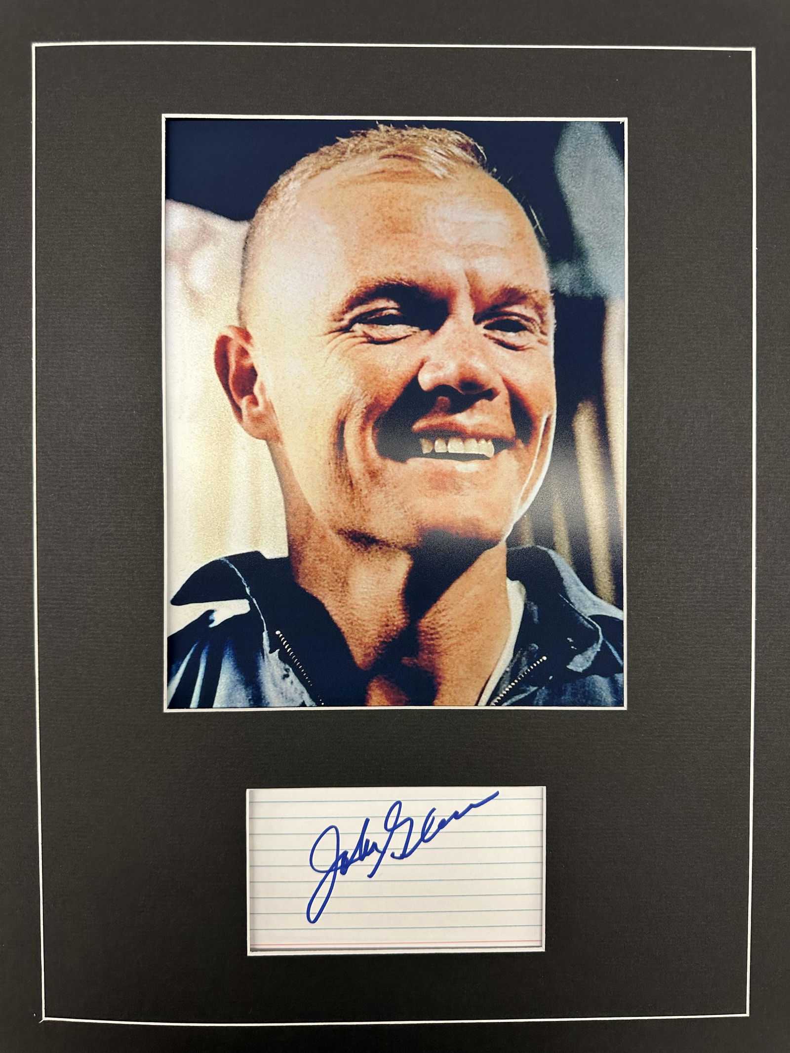 John Glenn Autographed Display (1 of 1)