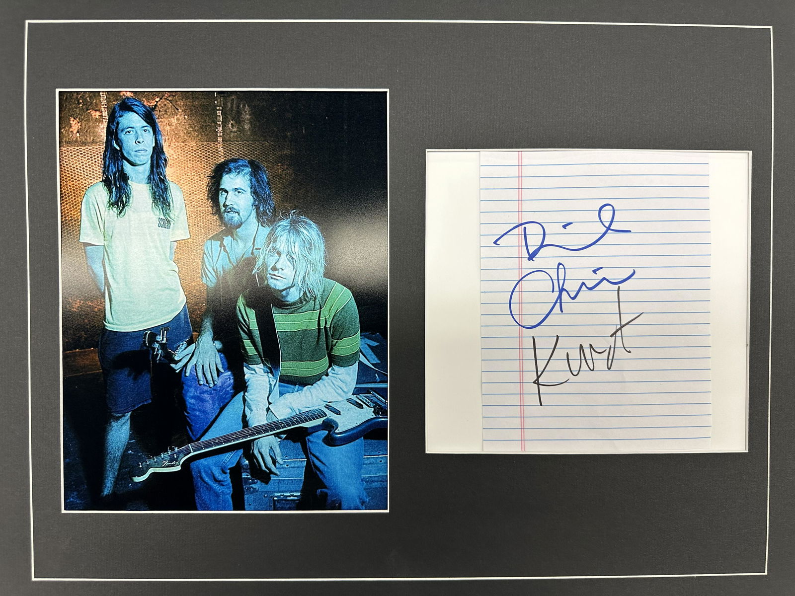 Nirvana Autographed Display (1 of 1)
