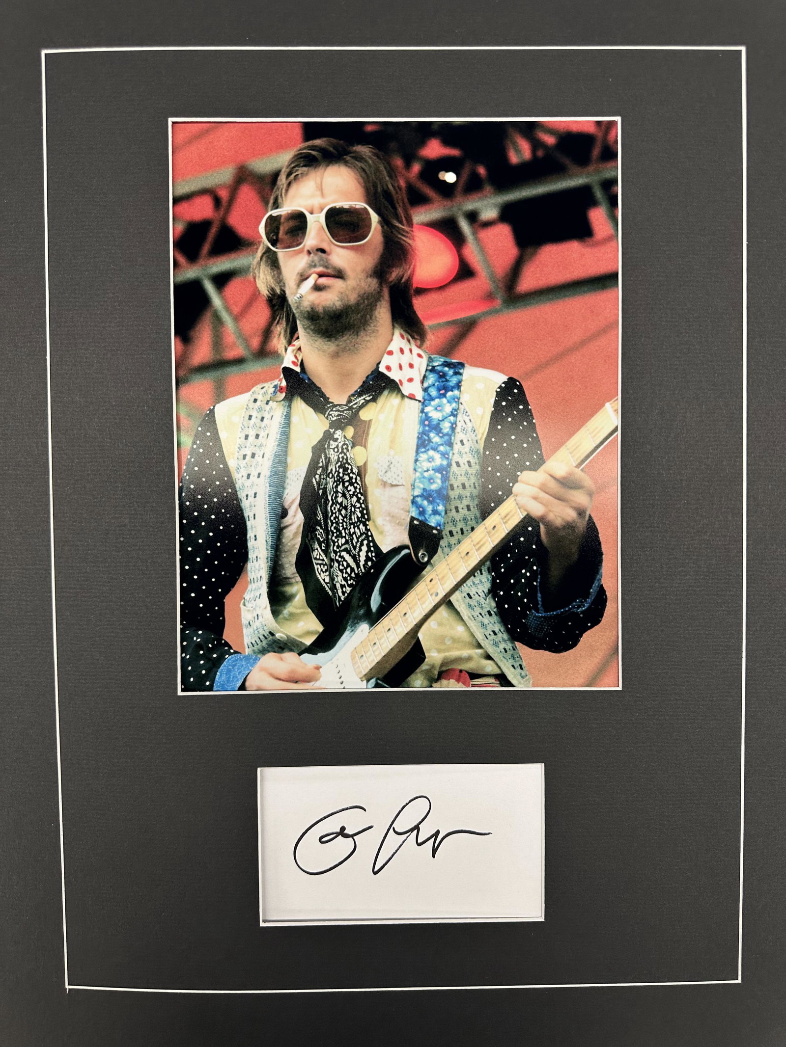 Eric Clapton Autographed Display (1 of 1)