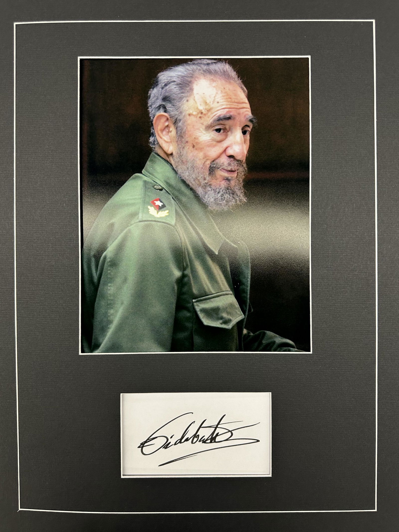 Fidel Castro Autographed DISPLAY (1 of 1)