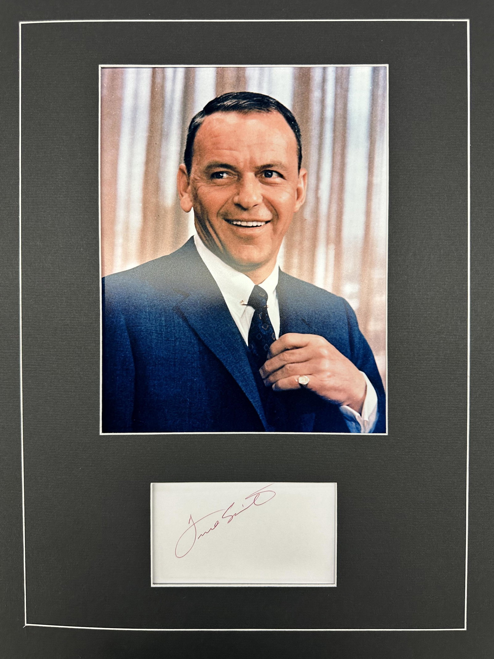 Frank Sinatra AUTOGRAPHED Display (1 of 1)