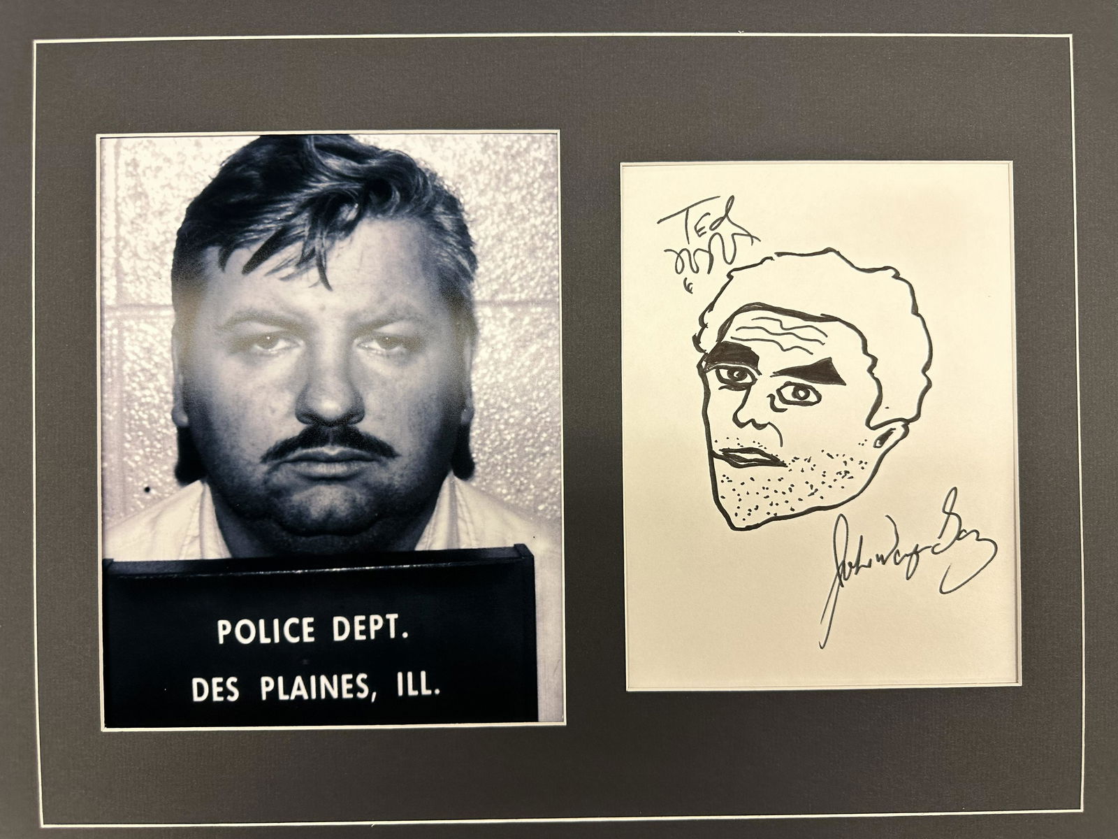 John Wayne Gacy Autographed Bundy Sketch (1 of 1)