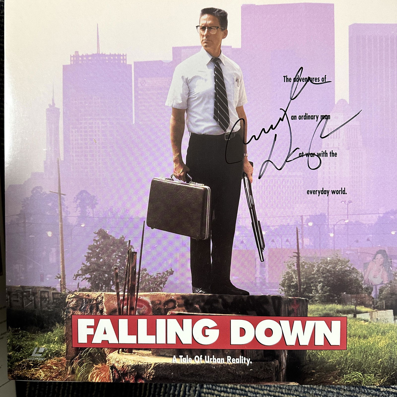 Michael Douglas Autographed LaserDisc (1 of 1)