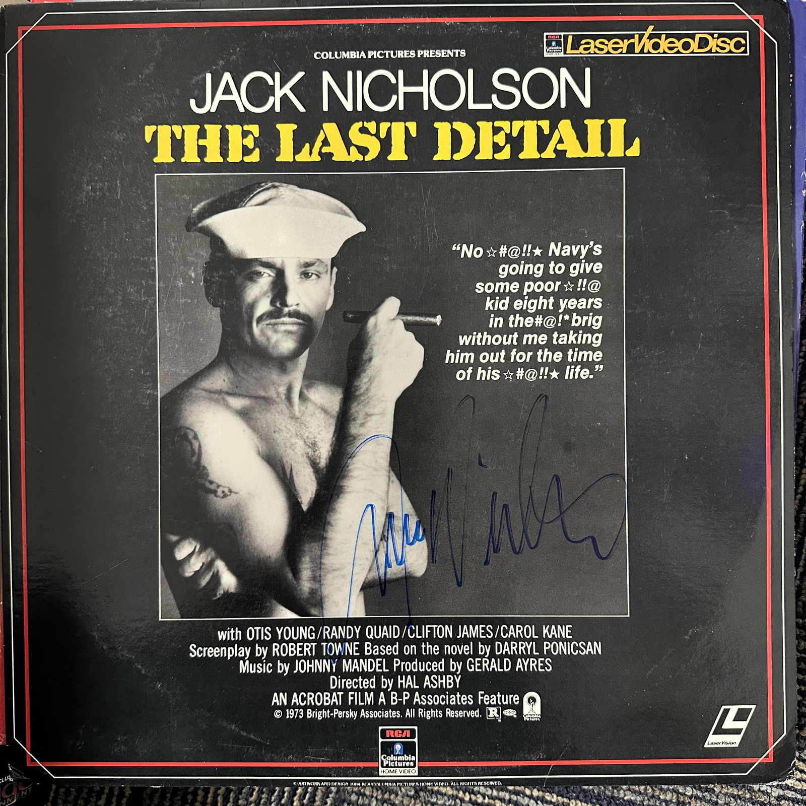 Jack Nicholson Autographed Laserdisc (1 of 1)