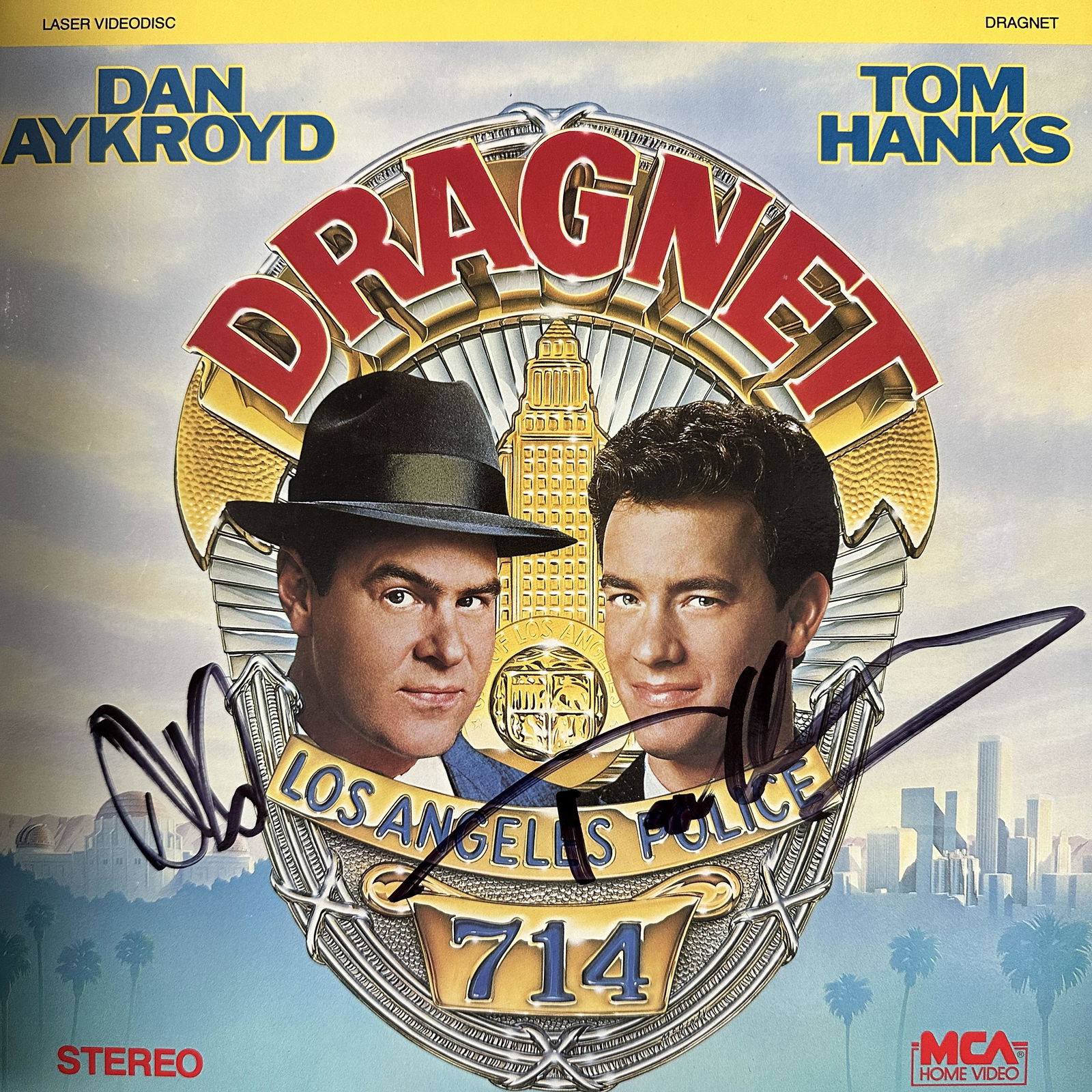 Dan Akroyd Tom Hanks Autographed Laserdisc (1 of 1)