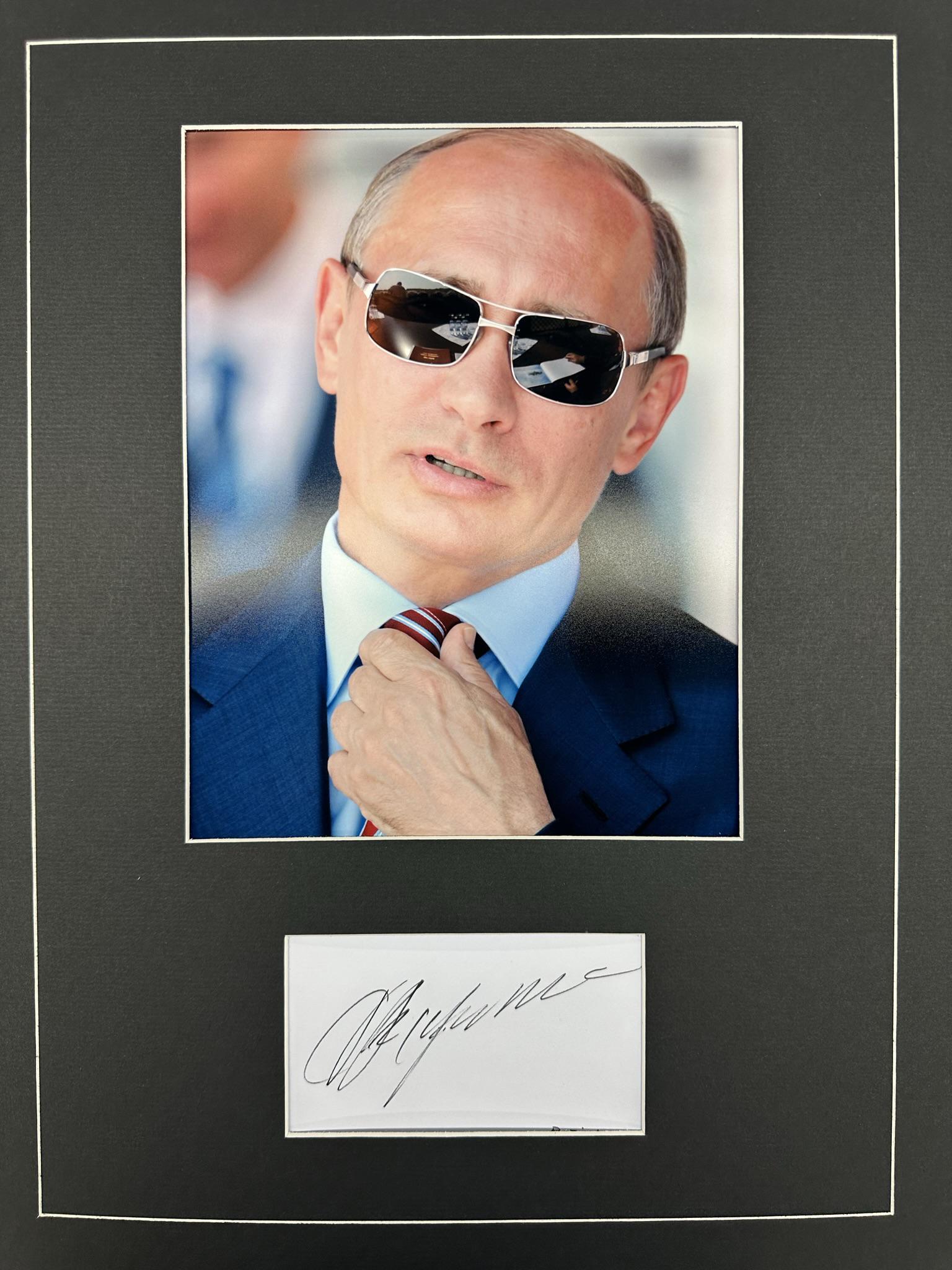 Vladamir Putin Autographed Display (1 of 1)