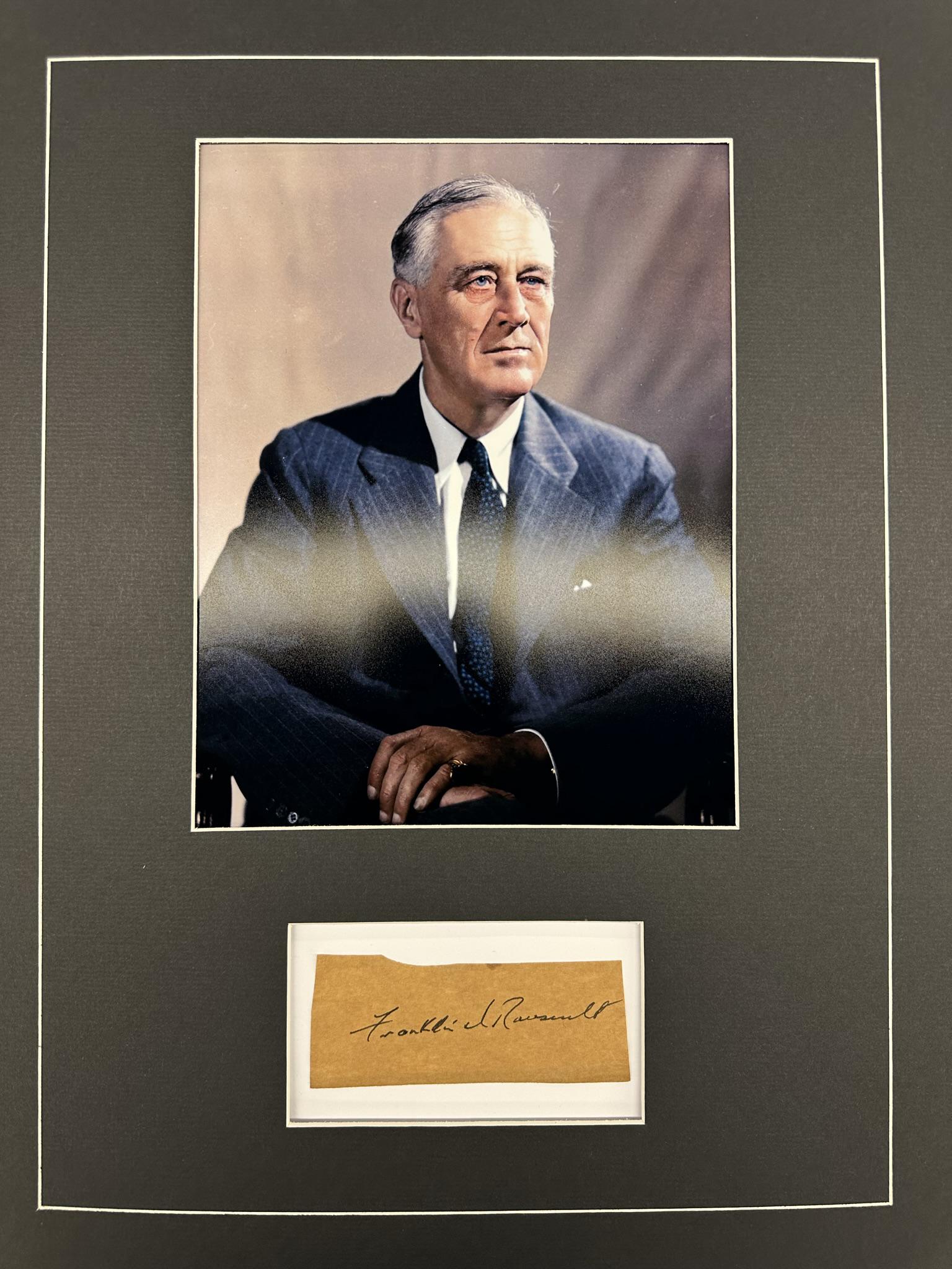 Franklin D Roosevelt Autographed Display (1 of 1)