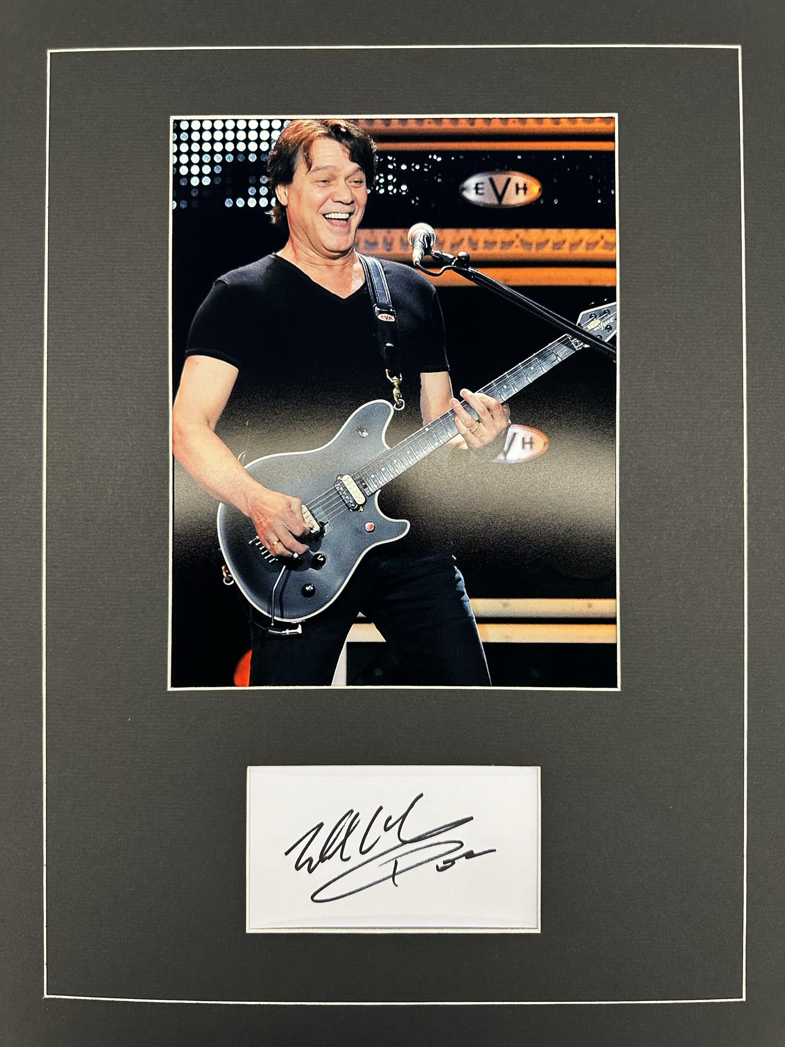 Eddie Van Halen Autographed Display (1 of 1)