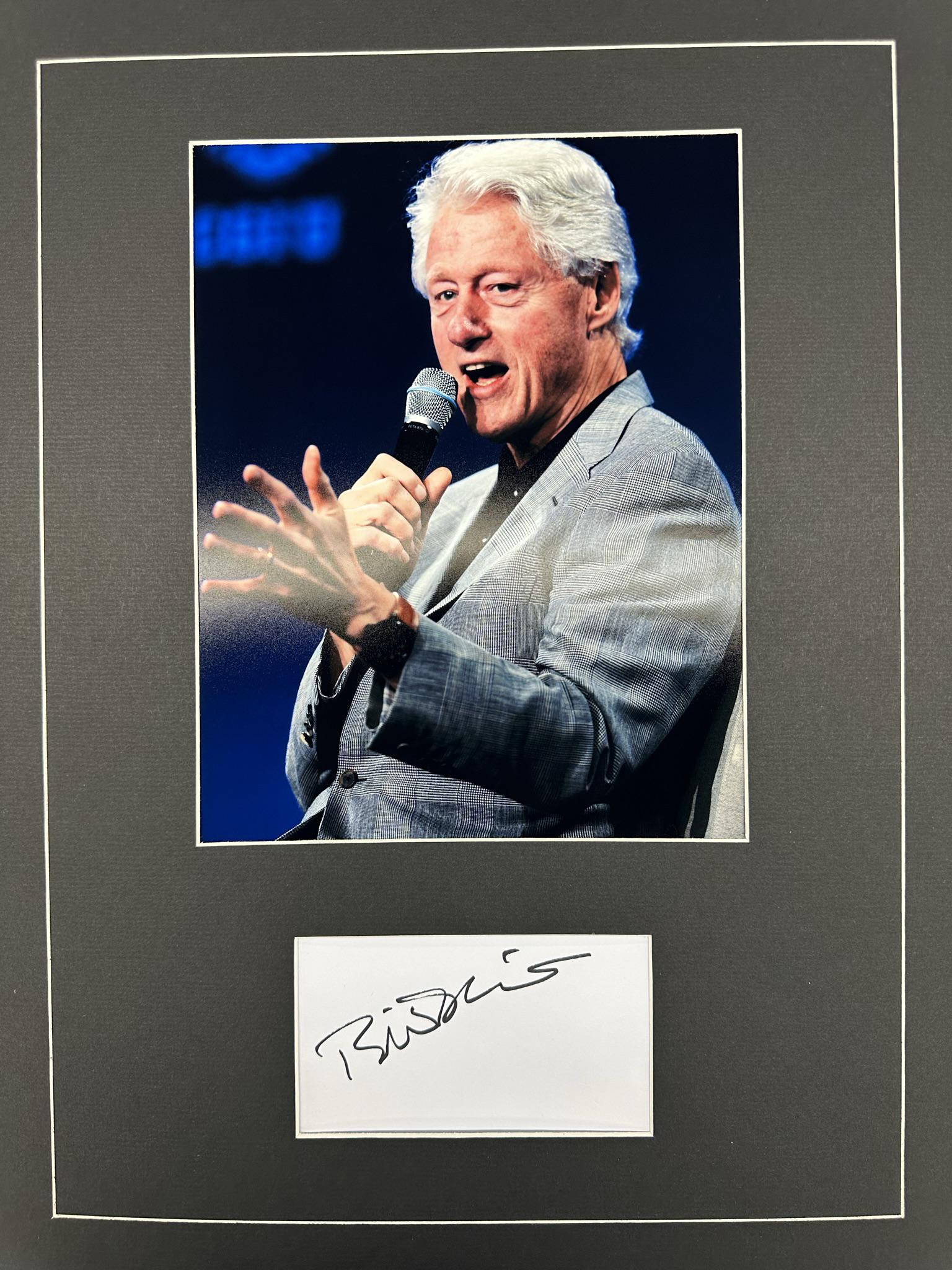 Bill Clinton Autographed Display (1 of 1)