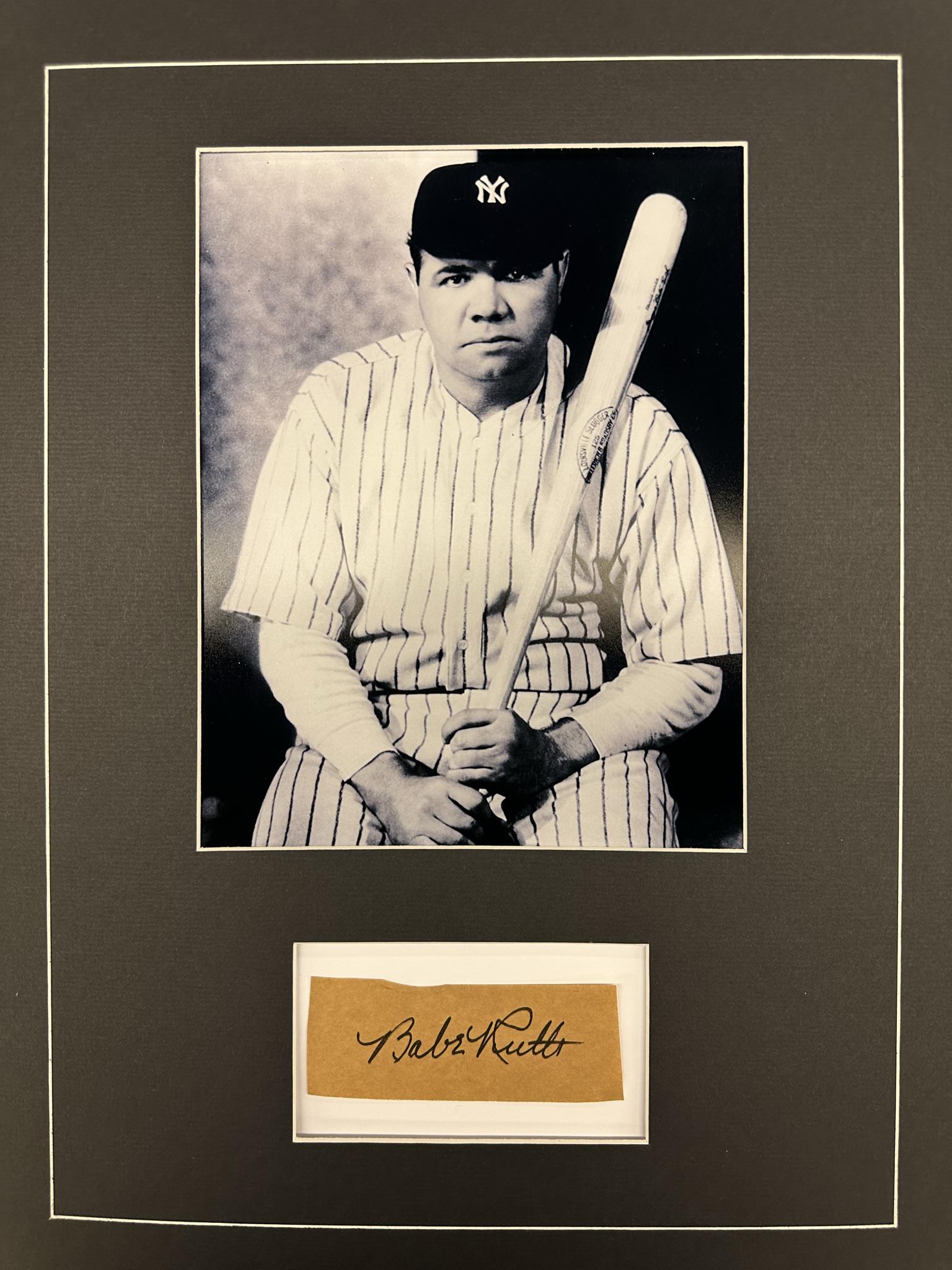 Babe Ruth Autographed Display (1 of 1)