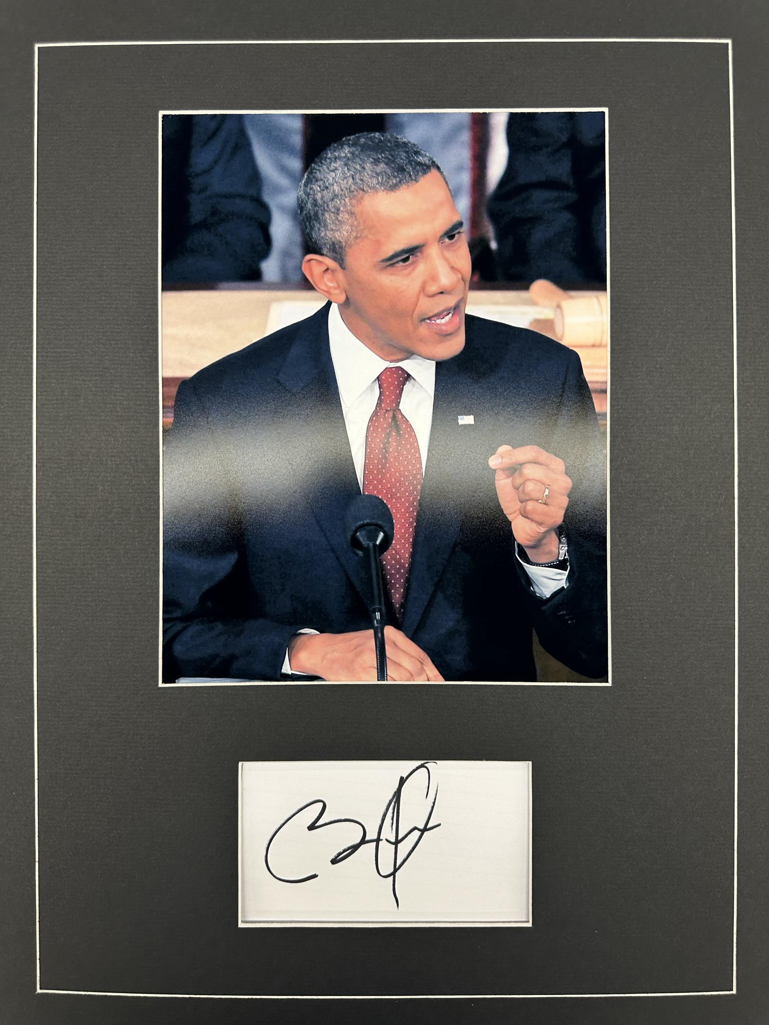 Barack Obama Autographed Display (1 of 1)