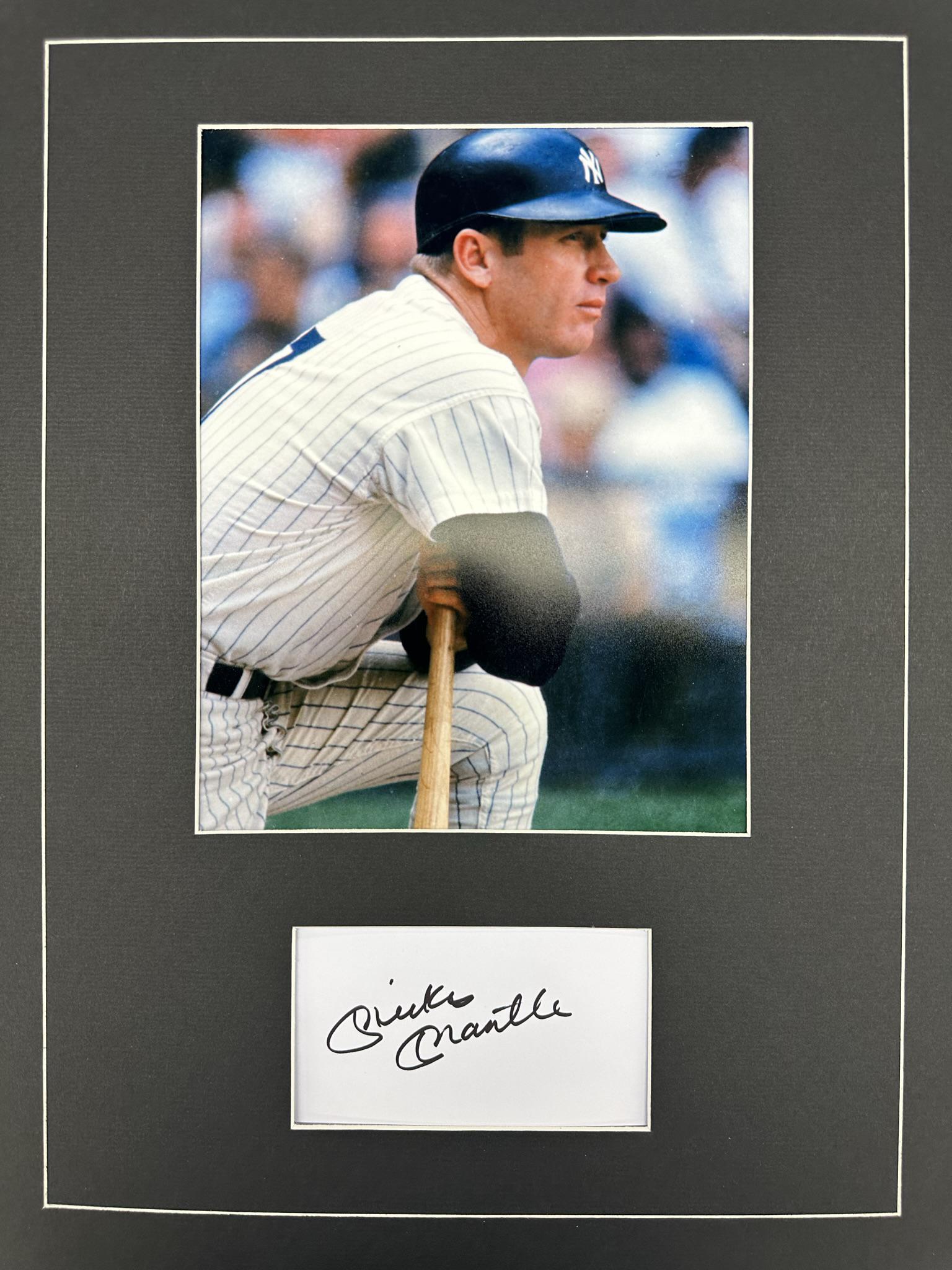 Mickey Mantle Autographed Display (1 of 1)